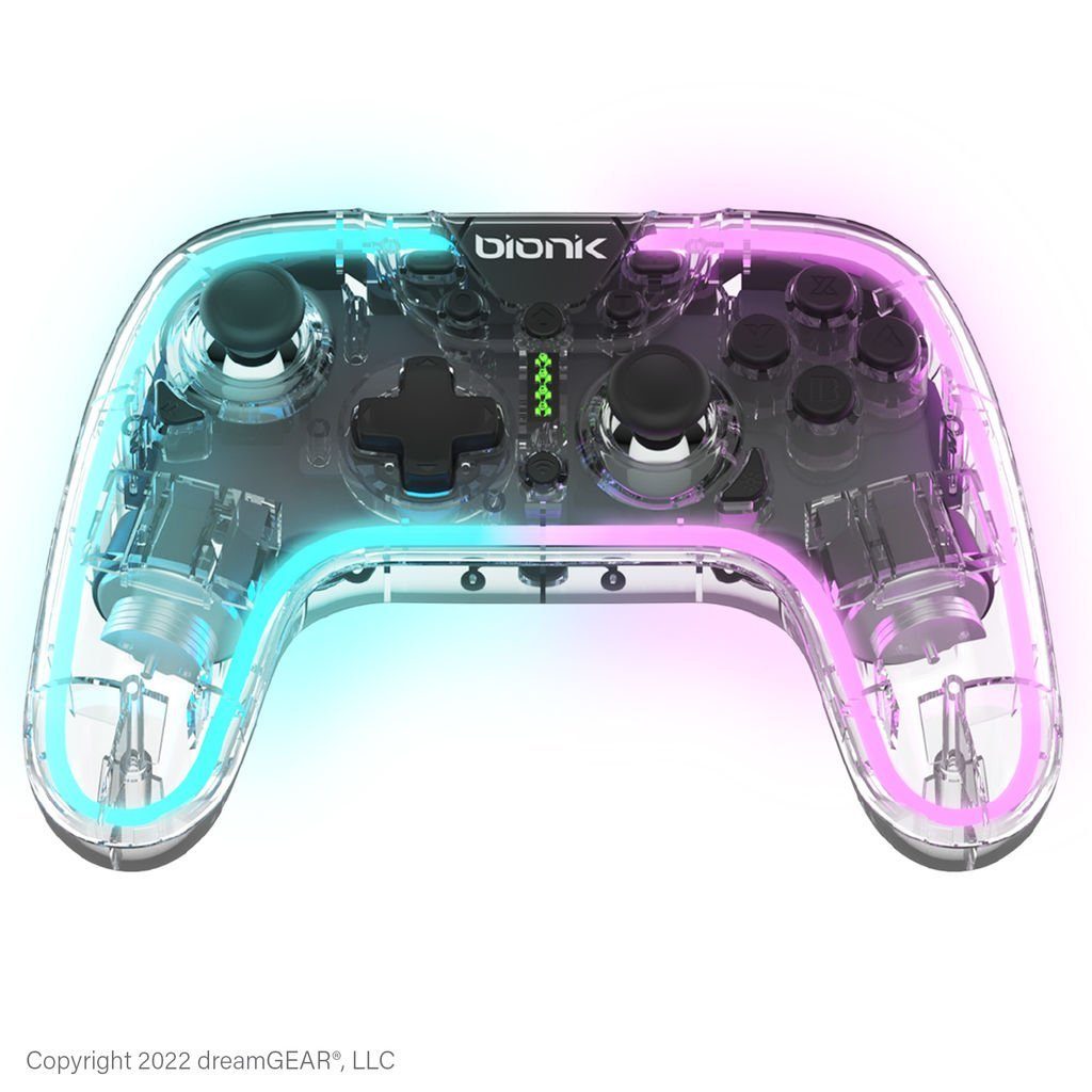 Bionik Neoglow RGB/LED Switch Wireless Controller Nintendo-Controller (mit Beleuchtung) | Nintendo-Switch-Controller