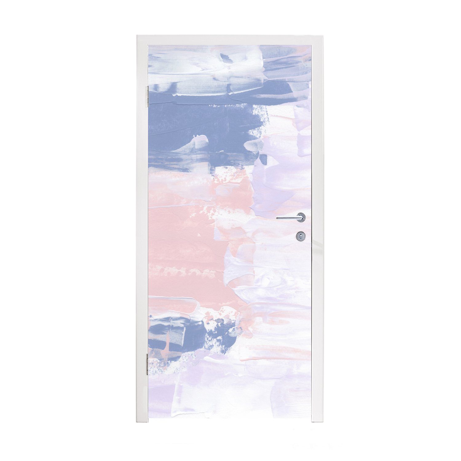 MuchoWow Türtapete Pastell - Gestaltung - Farbe, Matt, bedruckt, (1 St), Fototapete für Tür, Türaufkleber, 75x205 cm