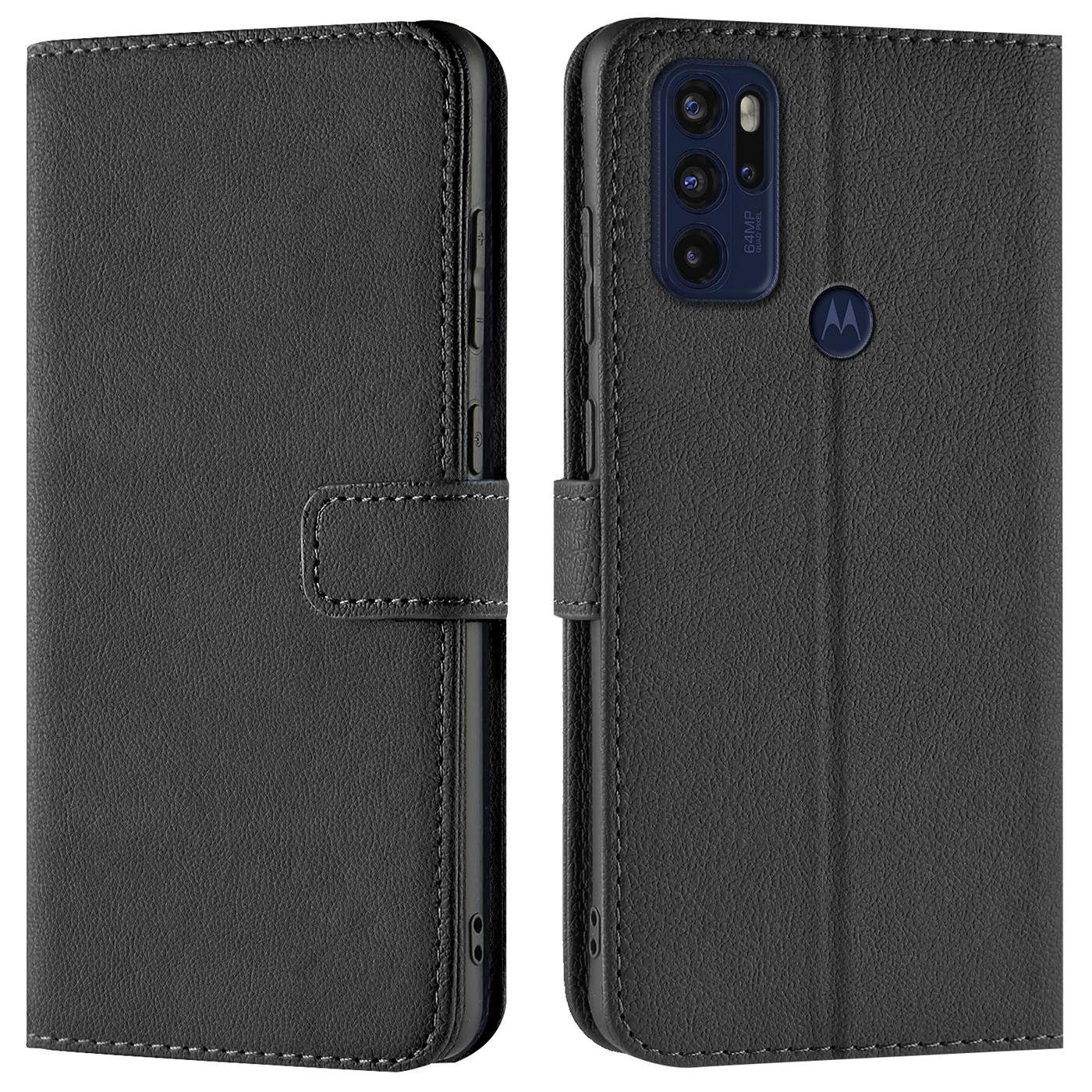 CoolGadget Handyhülle Wallet Klapp Tasche Book Case für Motorola Moto G60s 6,8 Zoll, Hülle Klapphülle Flip Cover Etui Schutzhülle