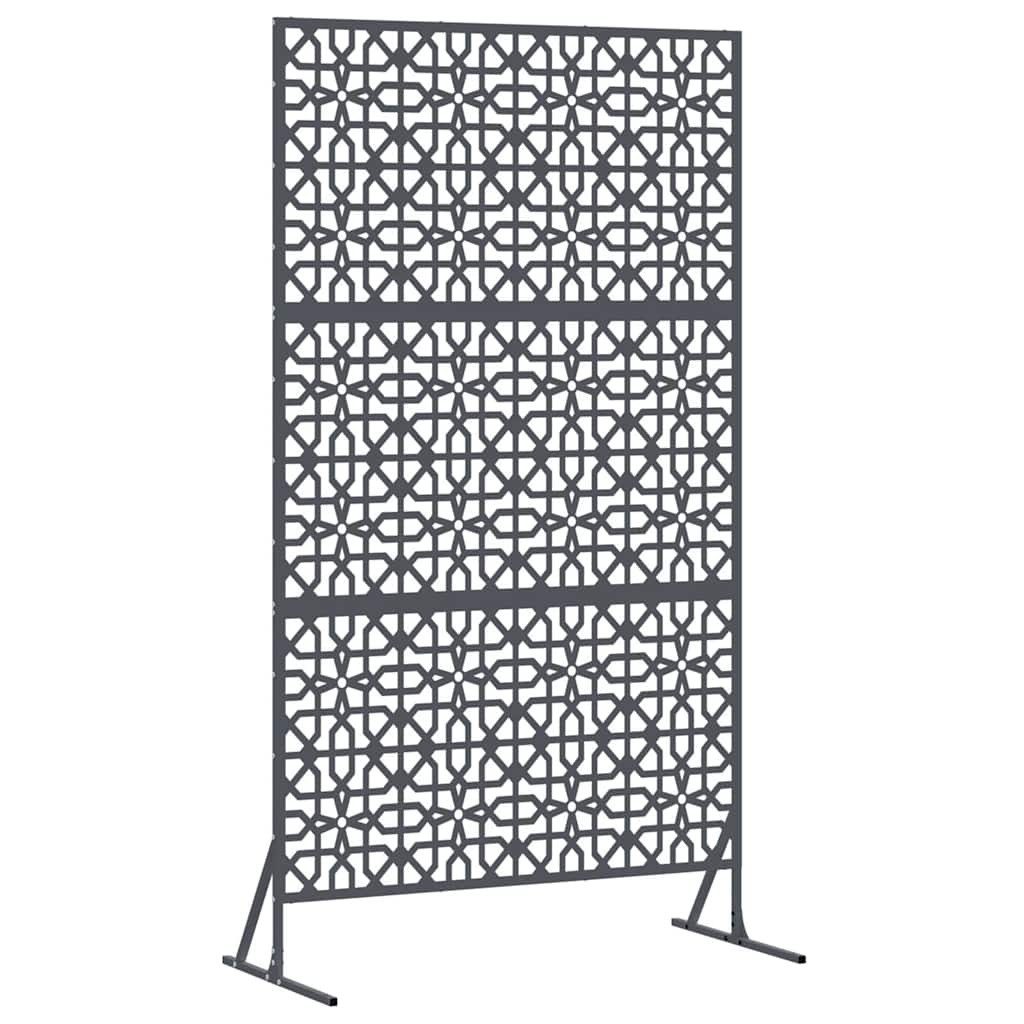 vidaXL Gartenzaun Sichtschutz Anthrazit Stahl, (1-St) günstig online kaufen