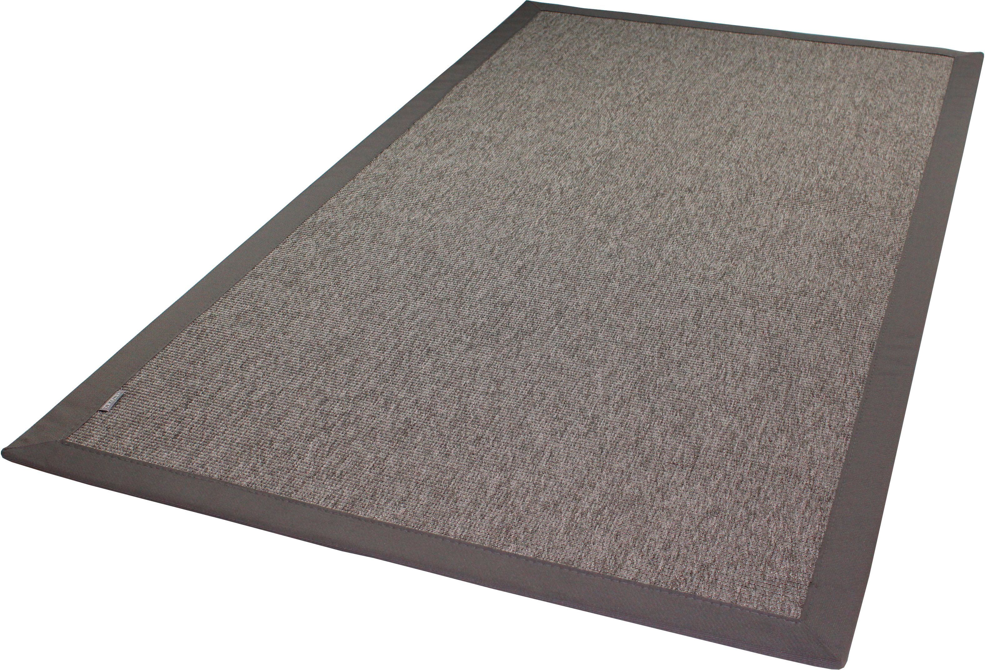 Teppichboden Naturino RipsS2 Spezial, Dekowe, rechteckig, Höhe: 8 mm, Flachgewebe, meliert, Sisal-Optik, In- und Outdoor geeignet platin