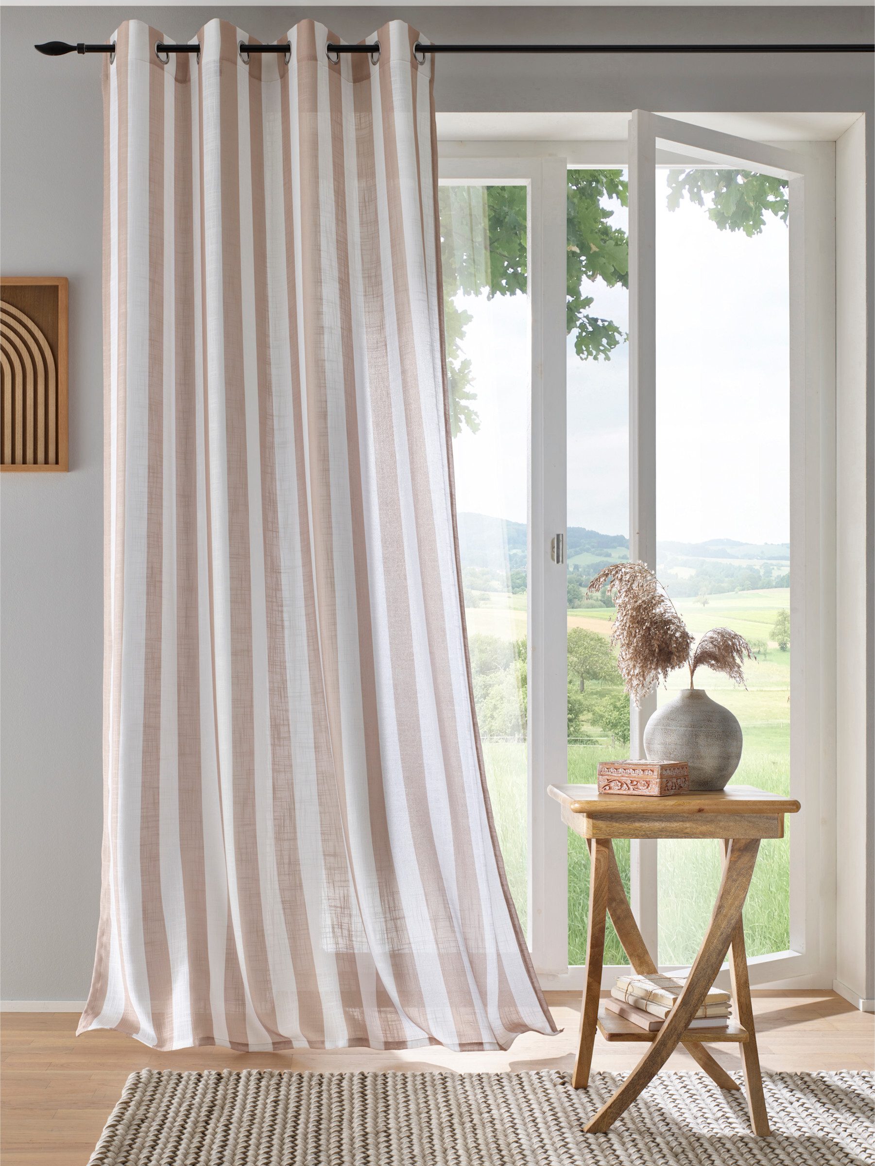 heine Gardine Dekostore . (1 St), Multifunktionsband, halbtransparent, Fert günstig online kaufen