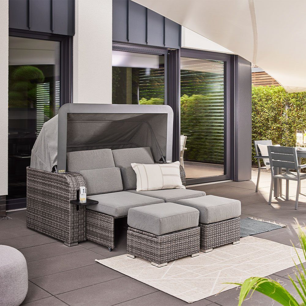 HOME DELUXE Strandkorb HOLBY 160 x 69 x 189 cm, BxTxH: 69,00x160x189 cm, individuell verwendbar (Holby Abdeckung einzeln erhältlich), in der Variante mit oder ohne Abdeckung