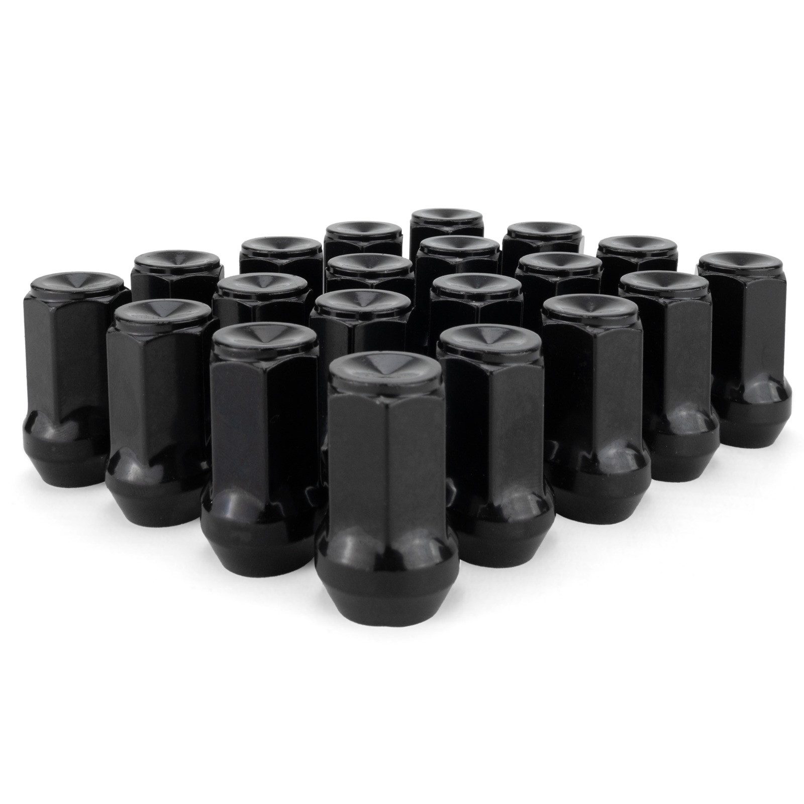 HASKYY Reifenmontagemaschine 20x Radmuttern M14x1,5x41 Kegel 60° SW19 Schwarz Dodge RAM bis 2018