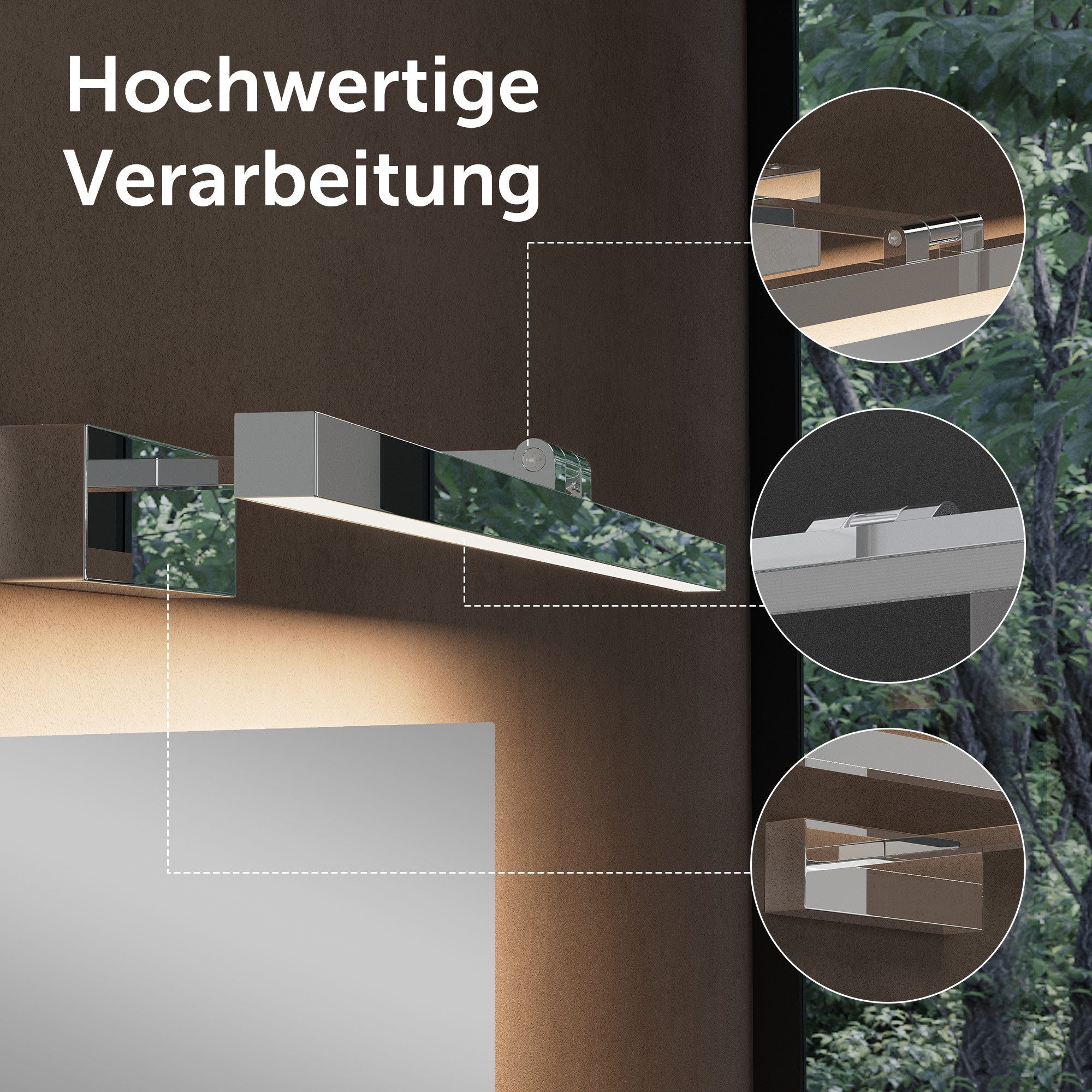 doporro LED Spiegelleuchte Wandlampe Wandleuchte Spiegellampe 40/60cm 9W/14 günstig online kaufen