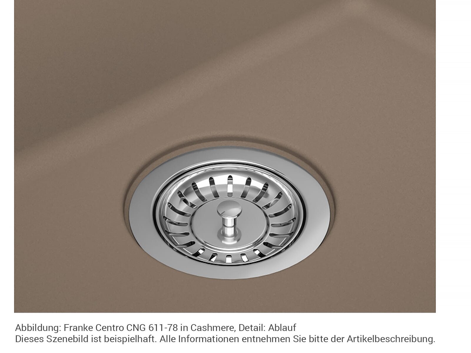 FRANKE Granitspüle, rechteckig, 62/50 cm, (1 St), aus Sanitized®