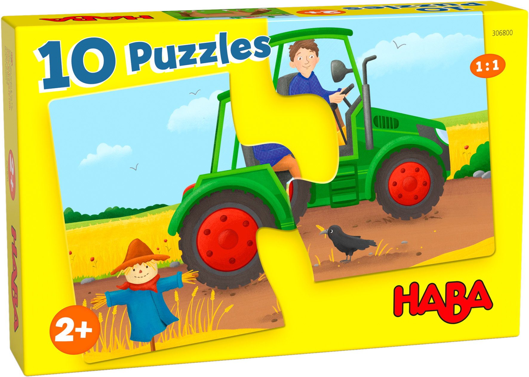 Puzzle 10 x 2 Teile Kinder Puzzle 10 Puzzles Auf dem Bauernhof 1306800001