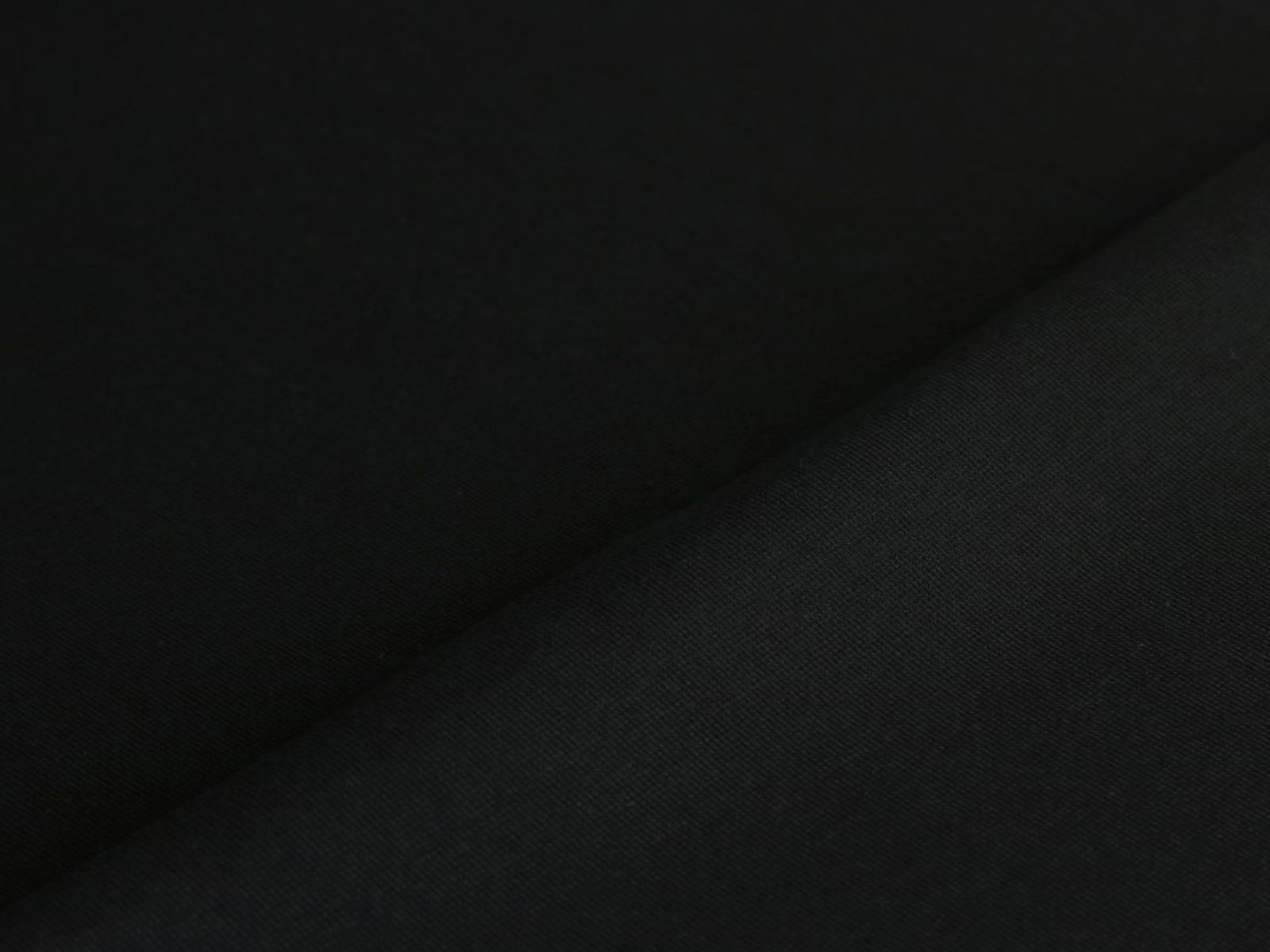 Corileo Stoff Bündchen Uni Schwarz Stoff Meterware