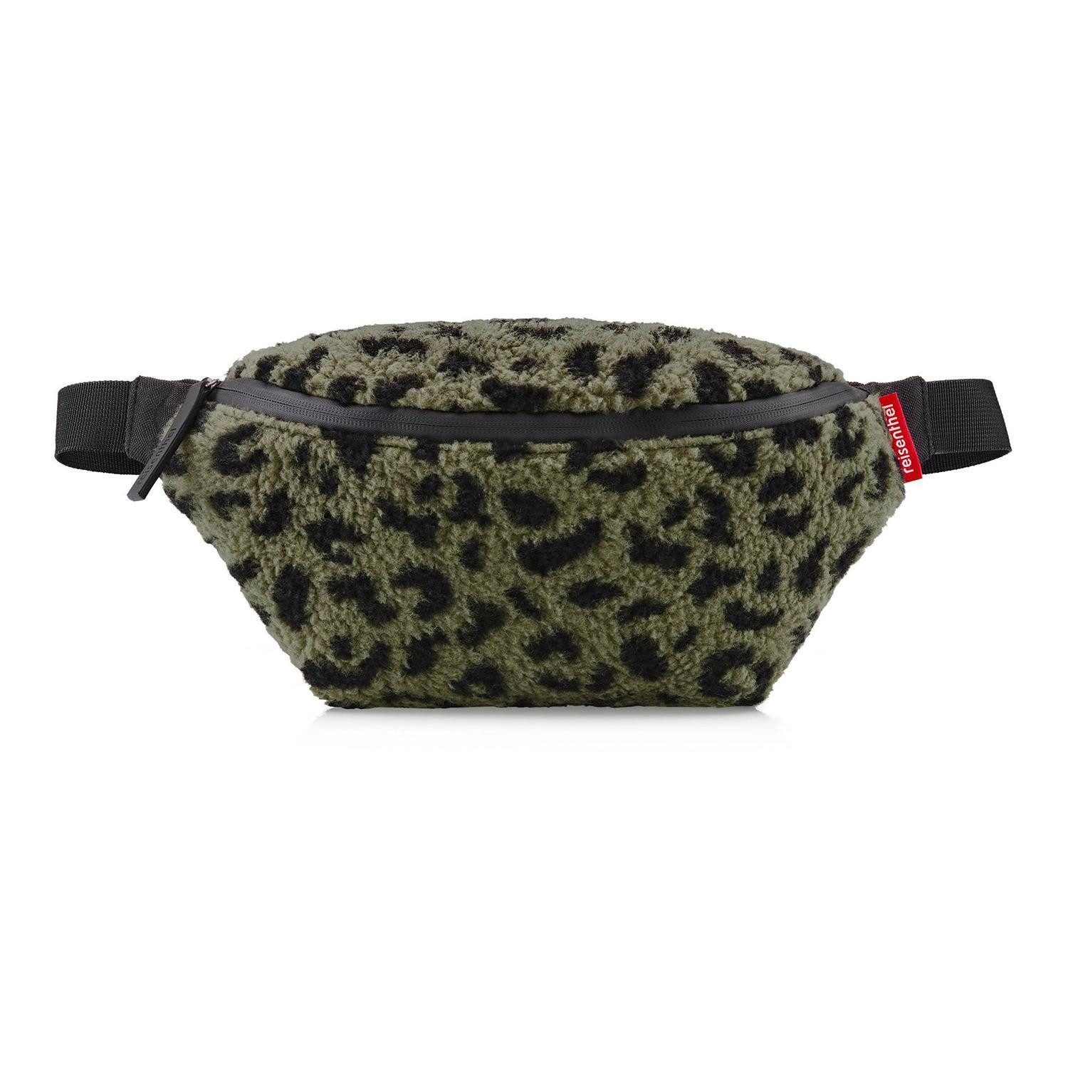REISENTHEL® Bauchtasche BELTBAG, Olivgrün, Schwarz, Polyester, Teddystoff, 1,2 Liter, verstellbarer Tragegurt, mit Rückseitenfach