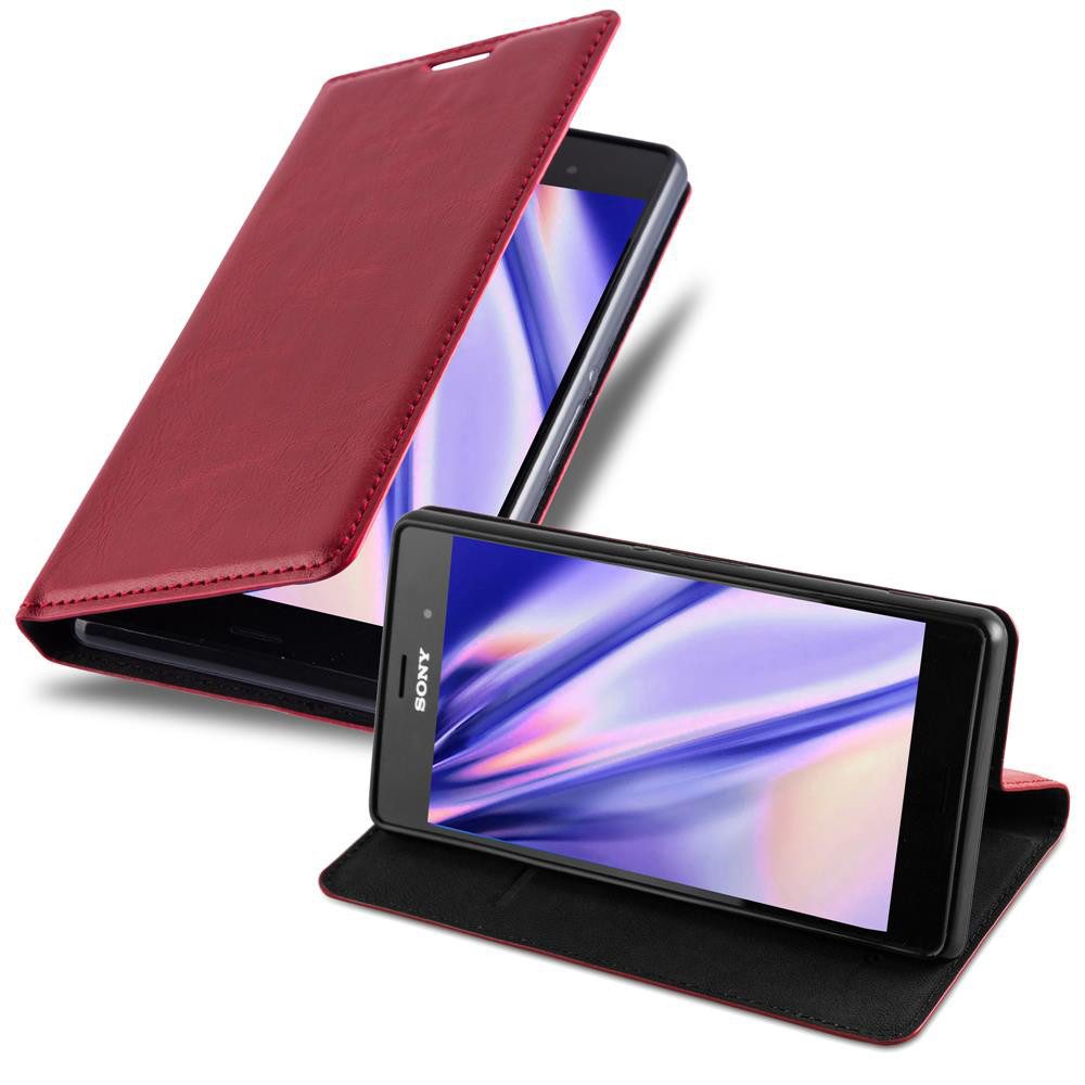 Cadorabo Handyhülle für Sony Xperia Z3 Hülle Sony Xperia Z3, Klappbare Handy Schutzhülle - Hülle - mit Standfunktion und Kartenfach