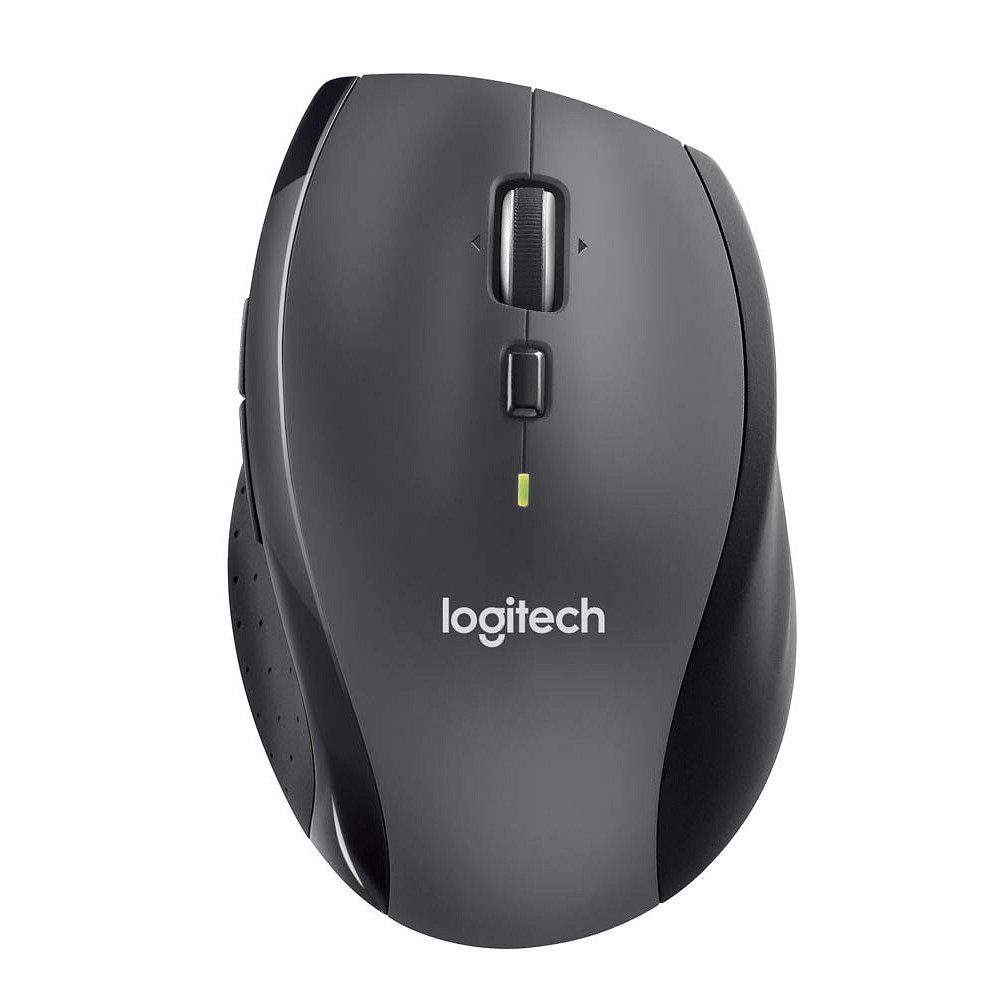Logitech M705 - Kabellose Maus mit USB-Empfänger Maus (RF Wireless, Kabellos, Funk, bis zu 3 Jahre Batterielaufzeit, Ergonomisch für Rechtshänder)
