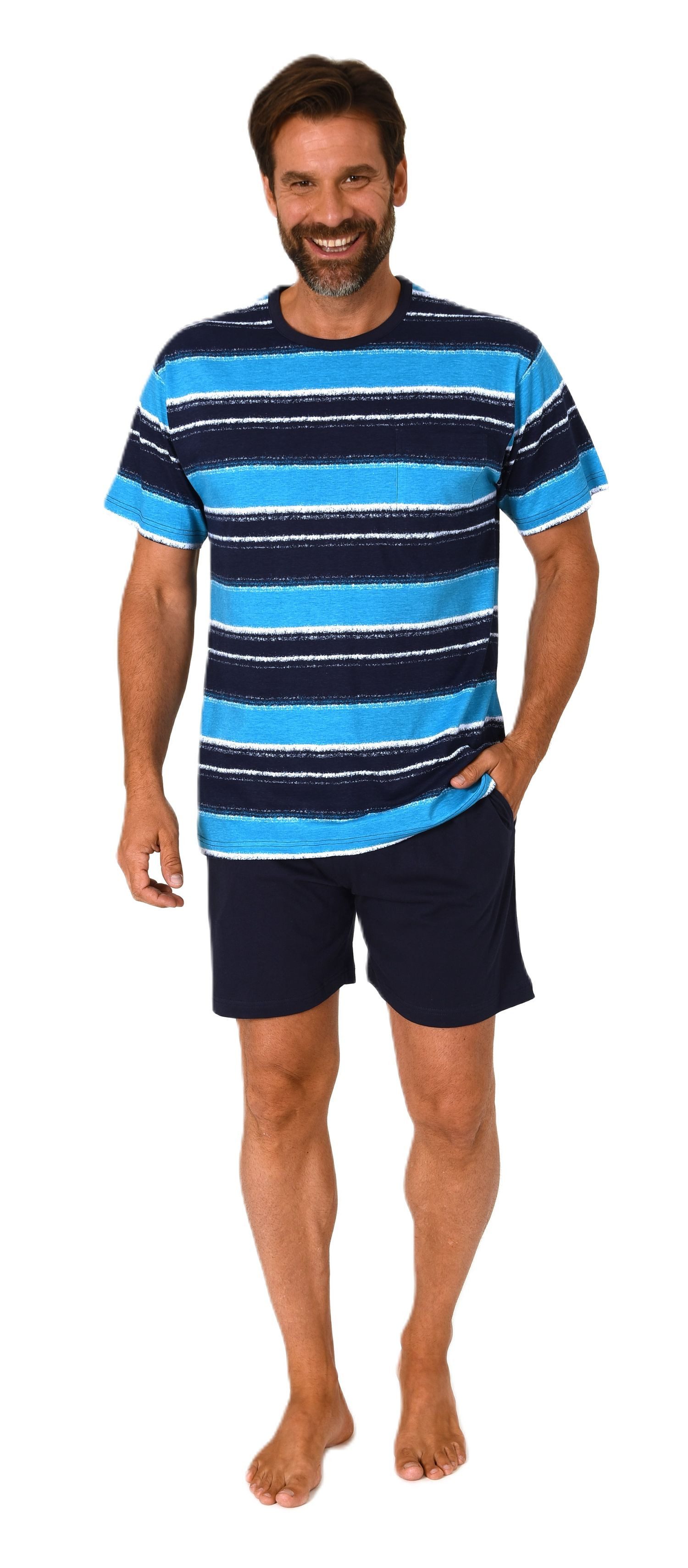 Normann Pyjama Herren kurzarm Schlafanzug Shorty günstig online kaufen