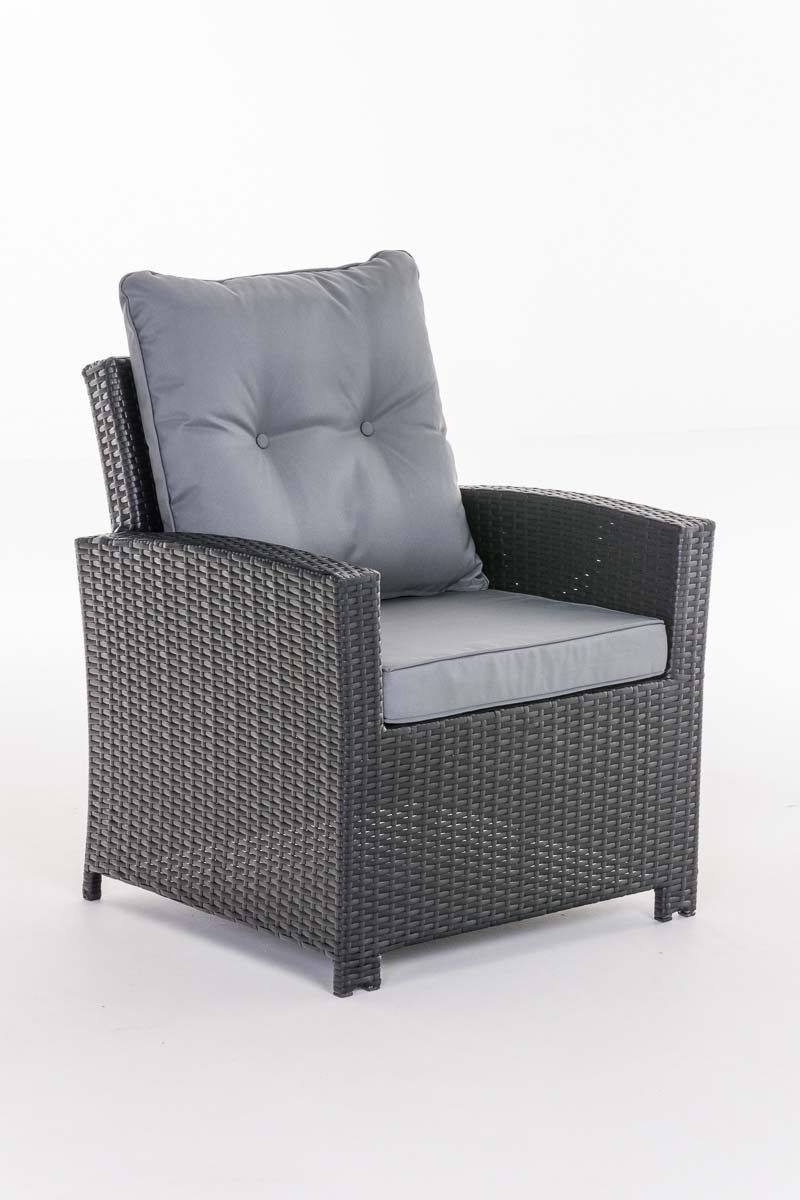 CLP Gartensessel Sessel Fisolo, mit schwarz Sitzkissen