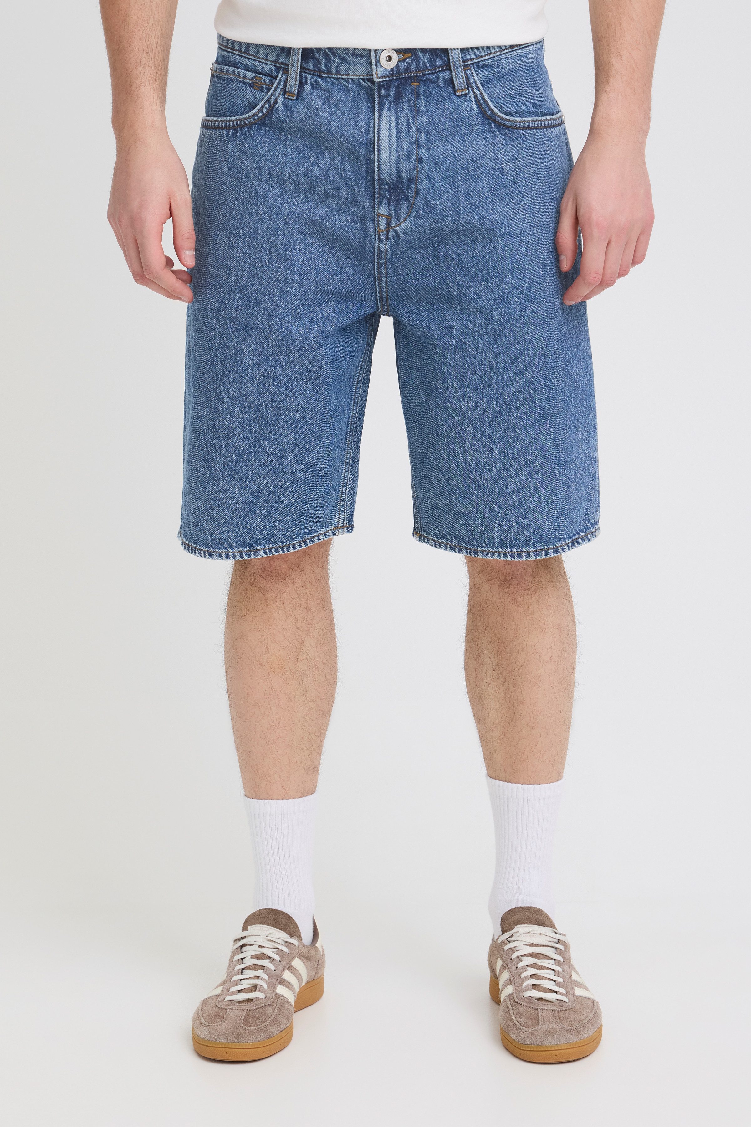 Blend Jeansbermudas BHBREEZE LOOSE DENIMSHORTS Loose Fit, knielange Schnittform, aus Baumwolle