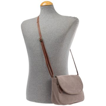 LECONI Umhängetasche Ledertasche Damentasche Schultertasche Veloursleder LE3047