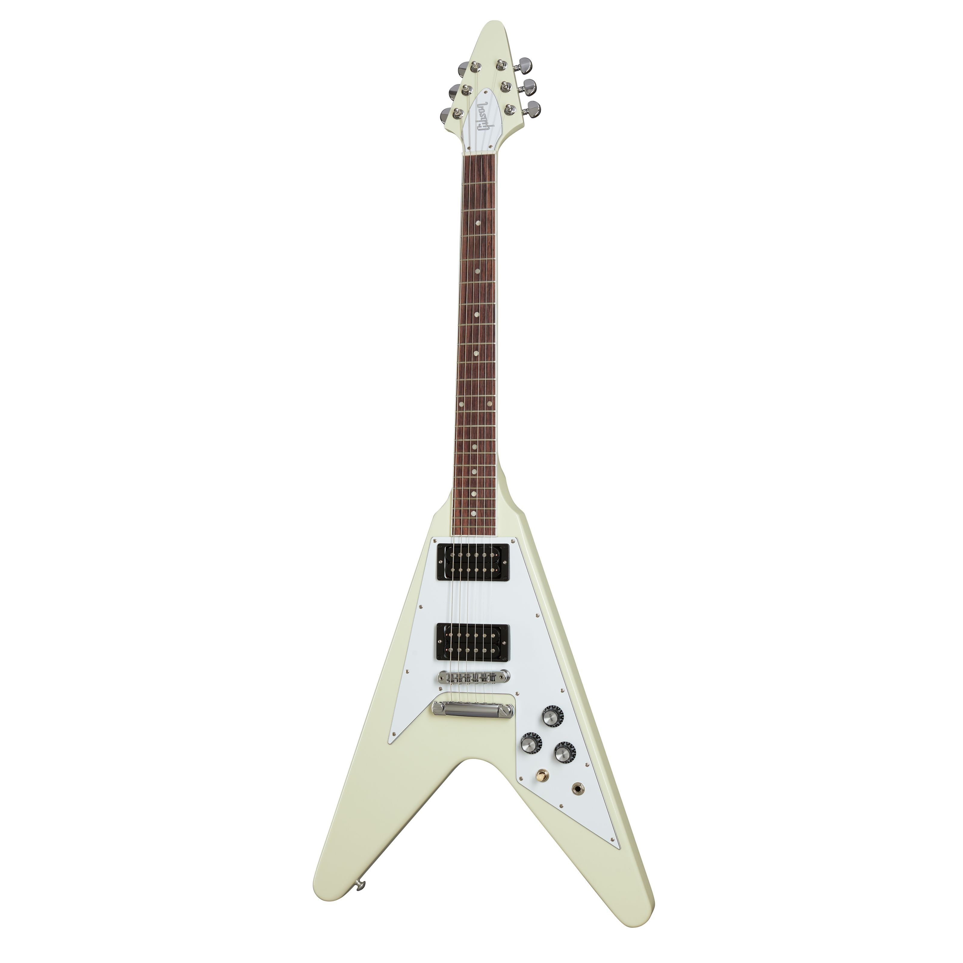 Gibson E-Gitarre, E-Gitarren, Andere Modelle, '70s Flying V Classic White - E-Gitarre