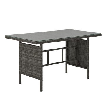 SVITA Loungeset MONROE, (Lounge-Set, 4-tlg., Gartenlounge), Garten-Lounge, Poly-Rattan, Sitzgruppe, Outdoor, Lounge-Möbel