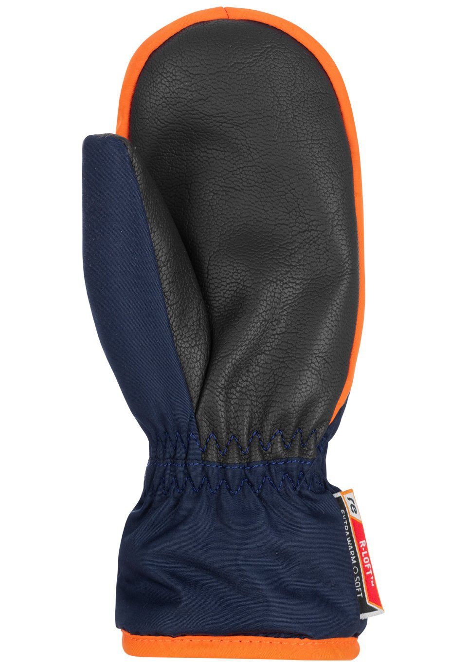 Reusch Fäustlinge Ben Mitten mit Reißverschluss orange-blau praktischem