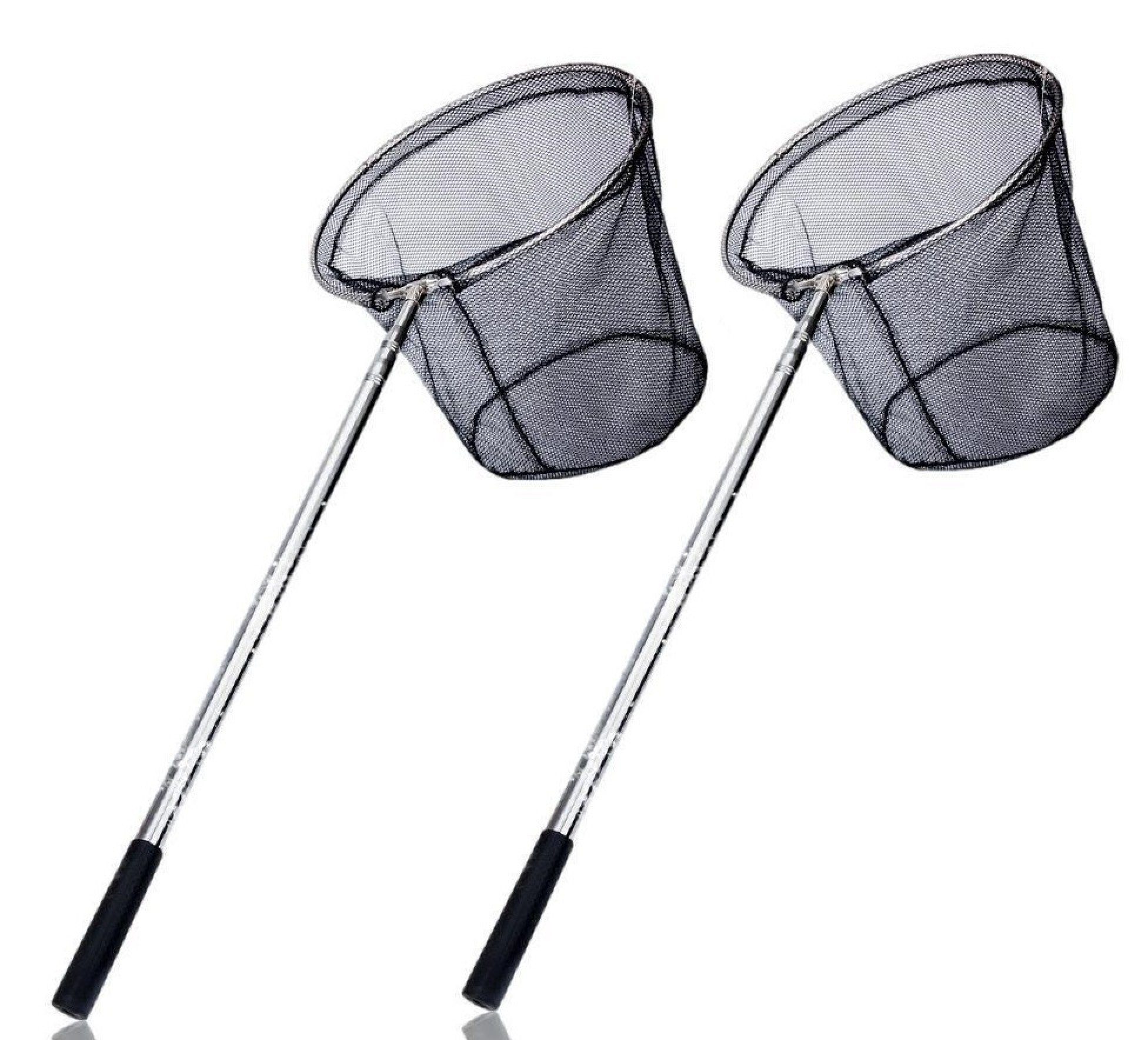 Angelkescher 2er Set Angelkescher Teleskop [180 cm] - Unterfangskescher mit faltbar