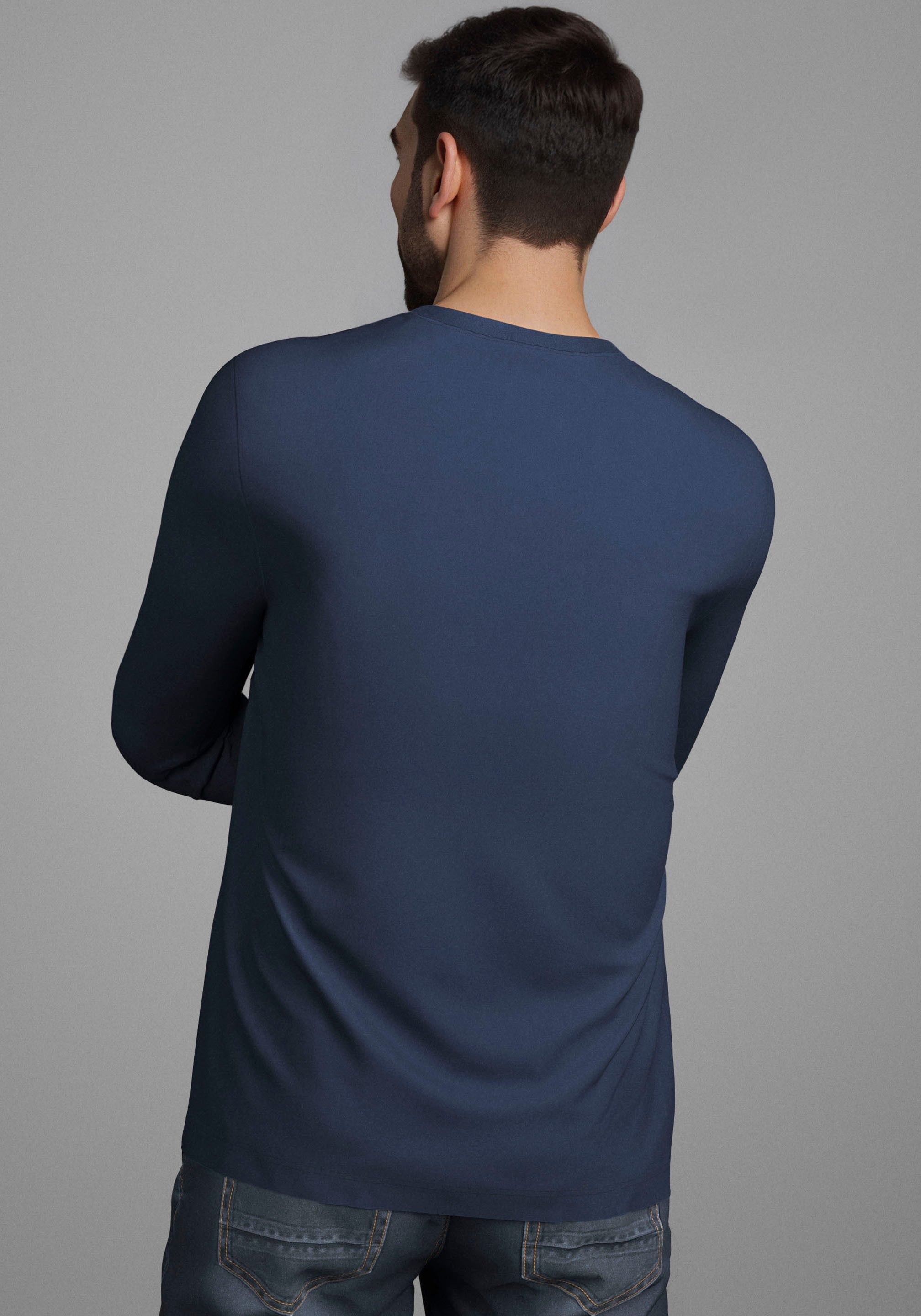 Man's World Rundhalsshirt Neue Kollektion! mit Bündchen günstig online kaufen