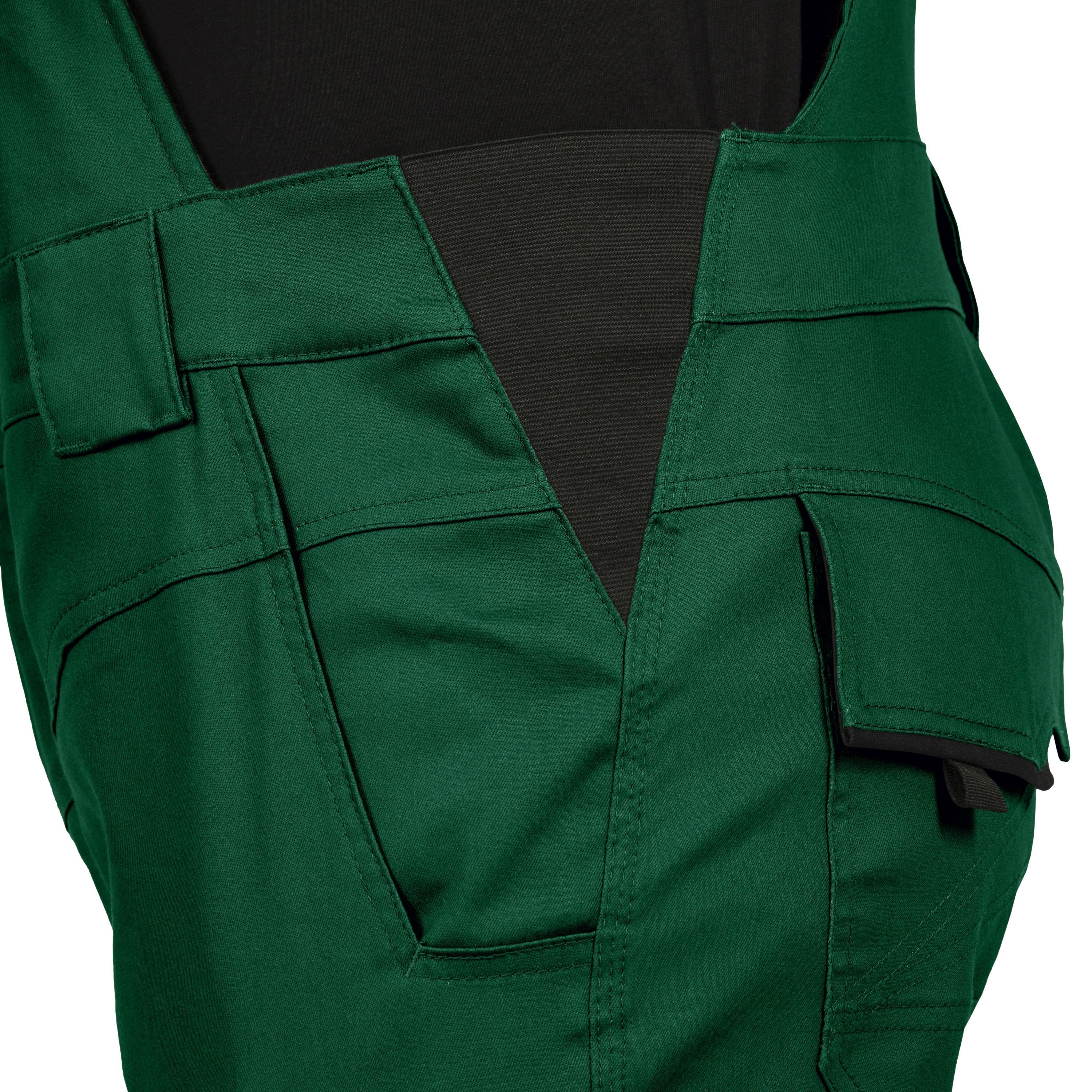 Leibwächter Arbeitslatzhose Herren Flex-Line Latzhose (Arbeitshose mit Keil im Schritt) mit Reflektoren