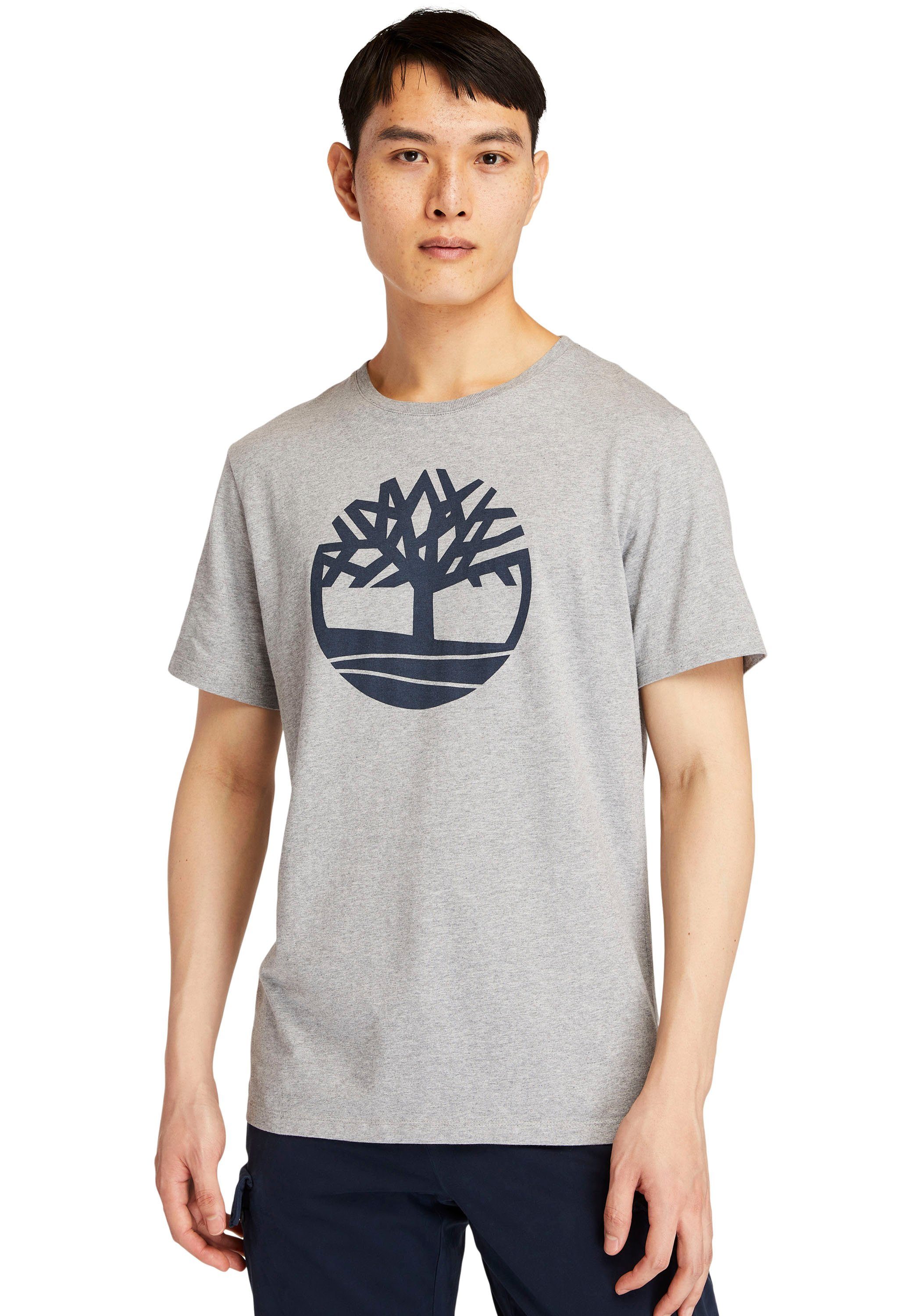 Timberland T-Shirt Kennebec River Tree grau meliert | Sport-T-Shirts