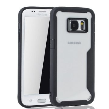 König Design Handyhülle Samsung Galaxy S7 Edge, Samsung Galaxy S7 Edge Handyhülle Backcover Schwarz
