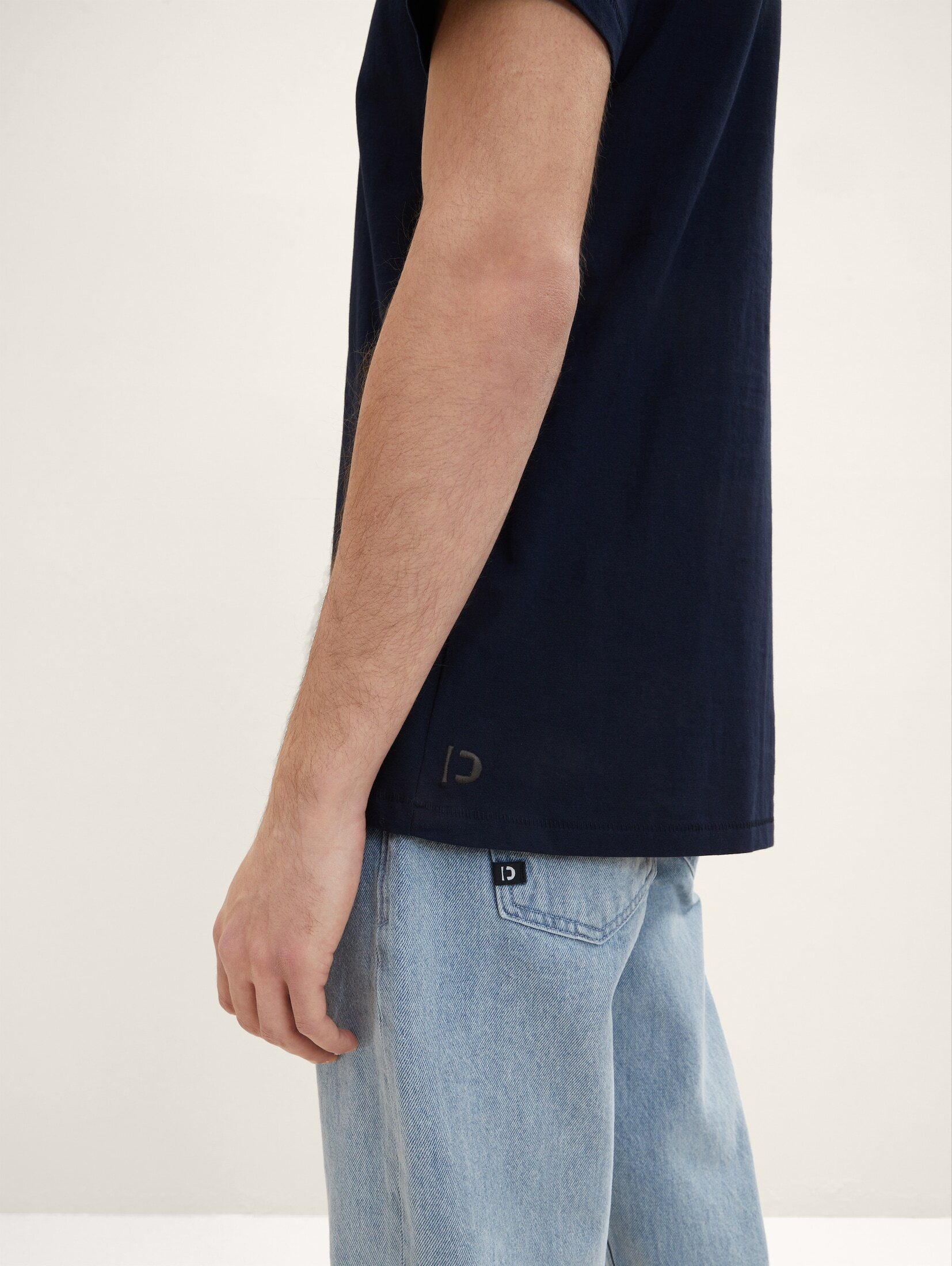 Basic Denim im T-Shirt T-Shirt Doppelpack TOM TAILOR