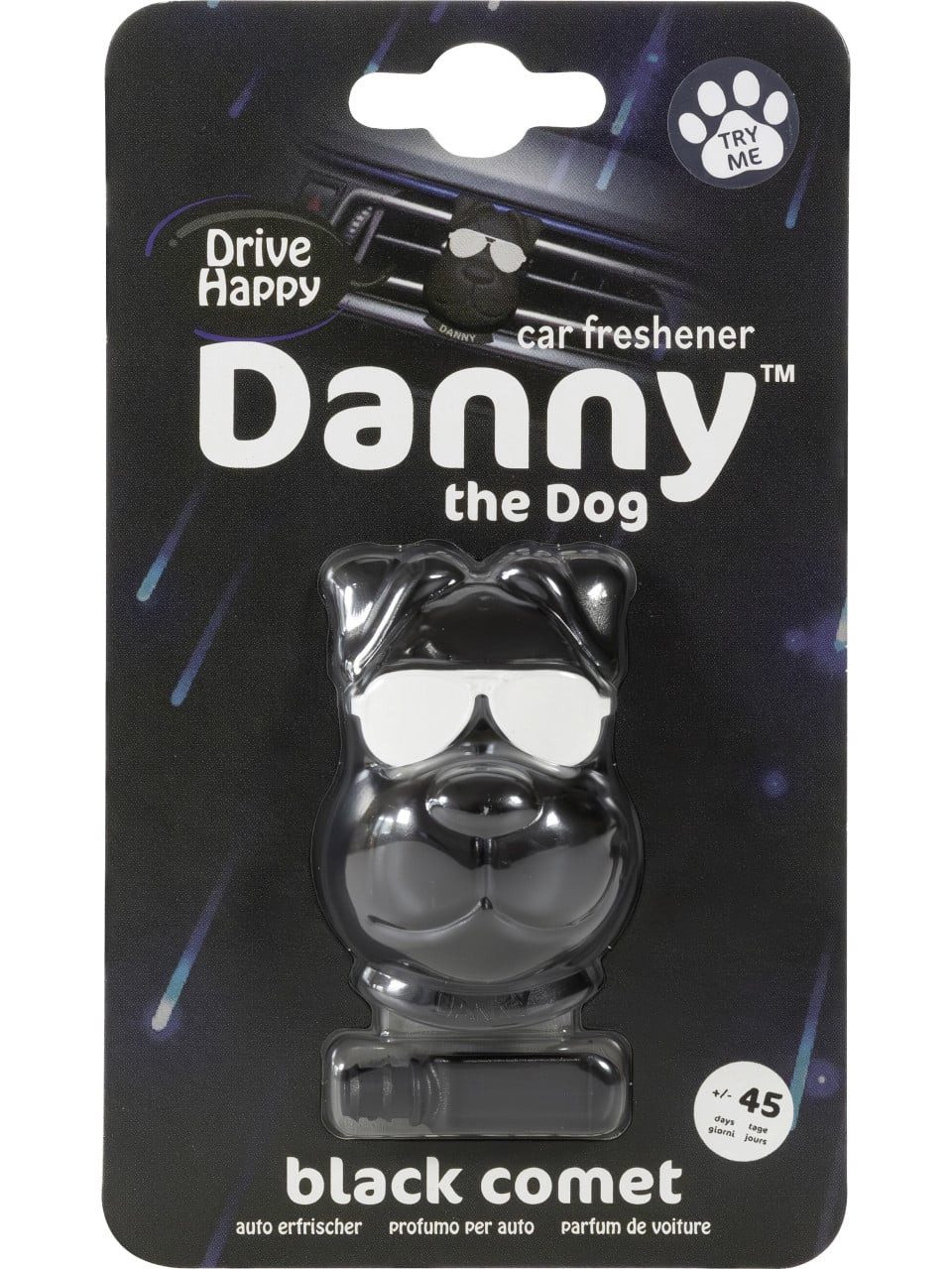 Danny the Dog Raumduft Danny the Dog Lufterfrischer Clip Black Comet