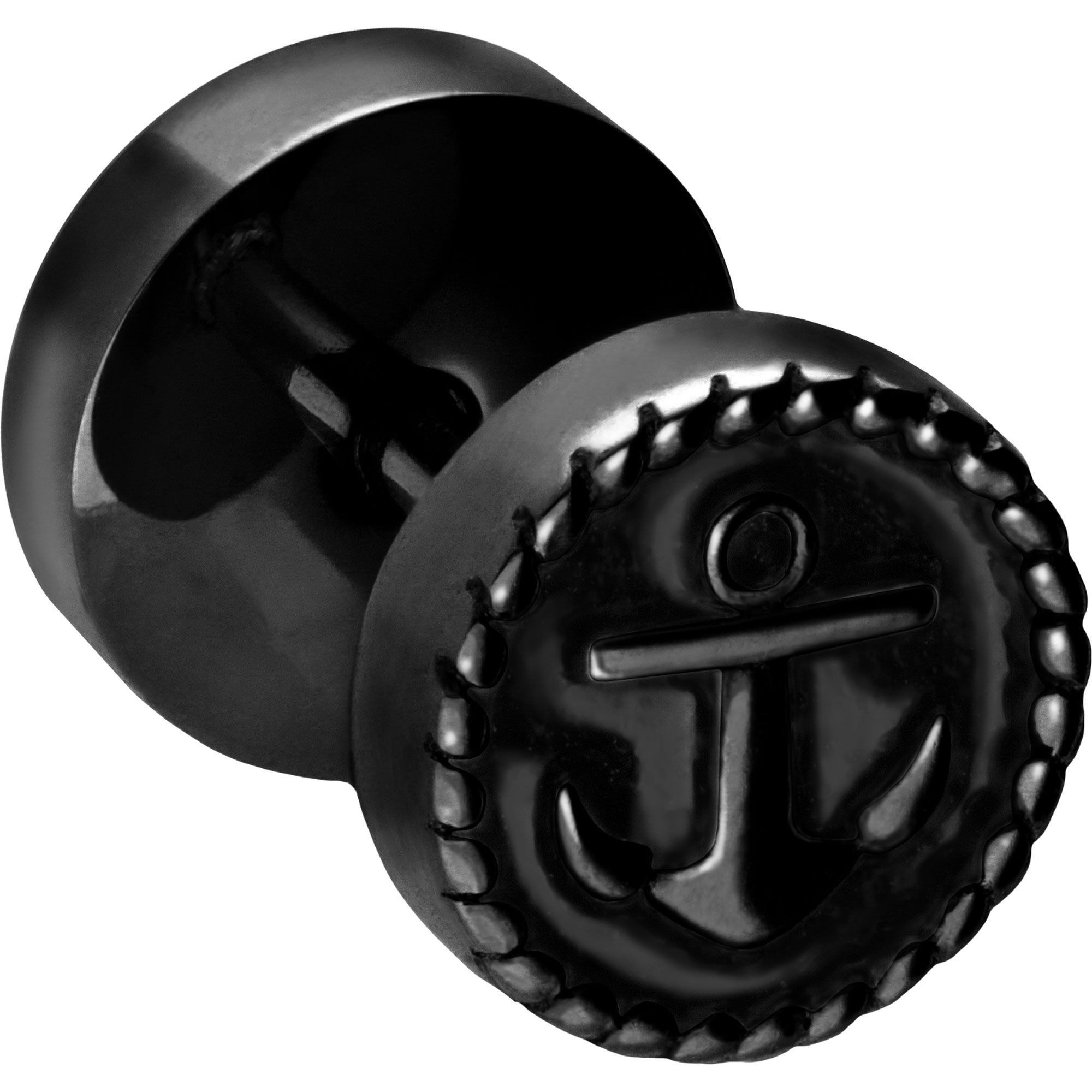 PIERCINGLINE Fake-Ear-Plug Chirurgenstahl Fake Plug ANKER (Fake Plugs, 1-tlg)