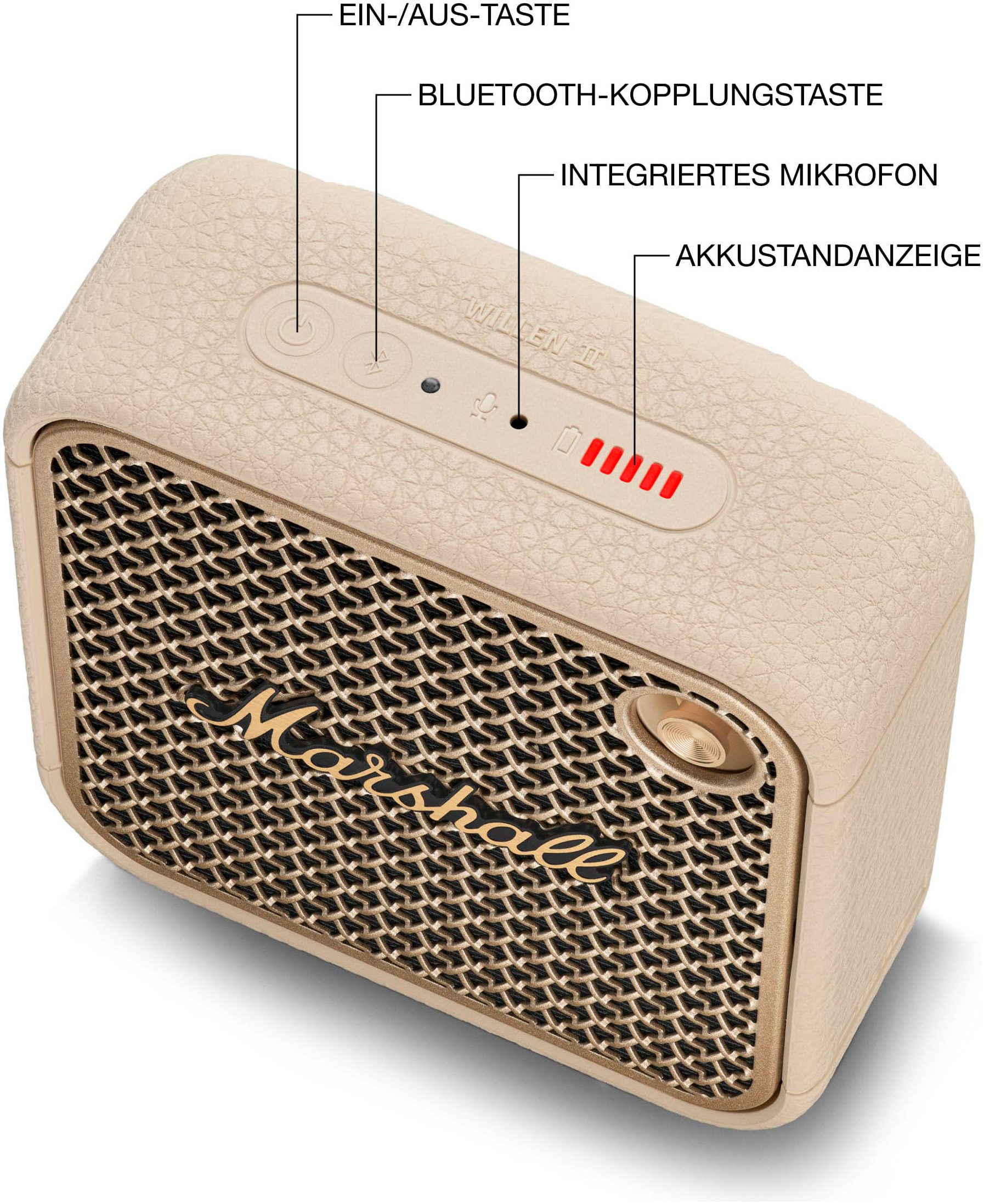 Marshall Willen II Bluetooth-Lautsprecher Mono (Bluetooth, 10 W)
