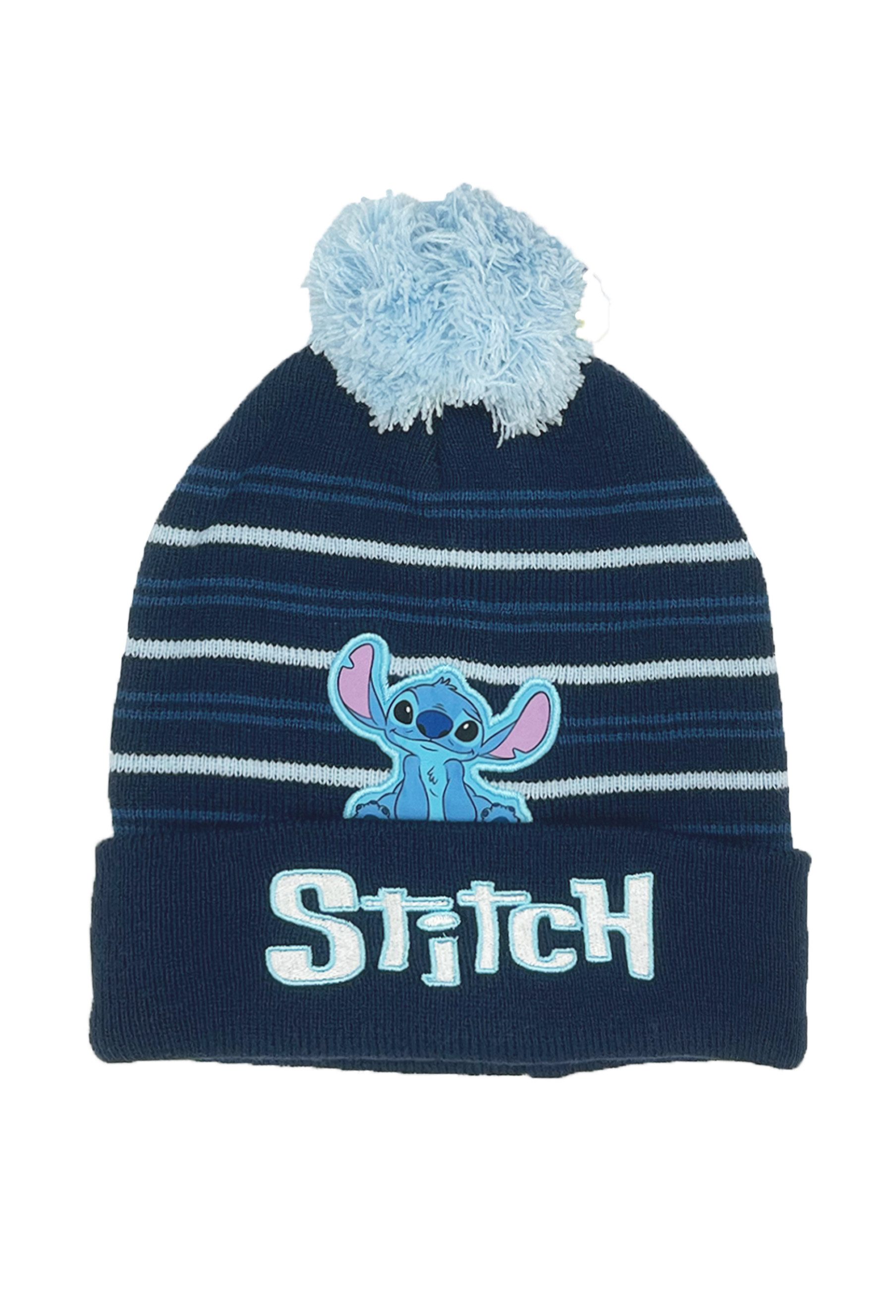 Stitch Bommelmütze Kinder Jungen Bommel-Mütze