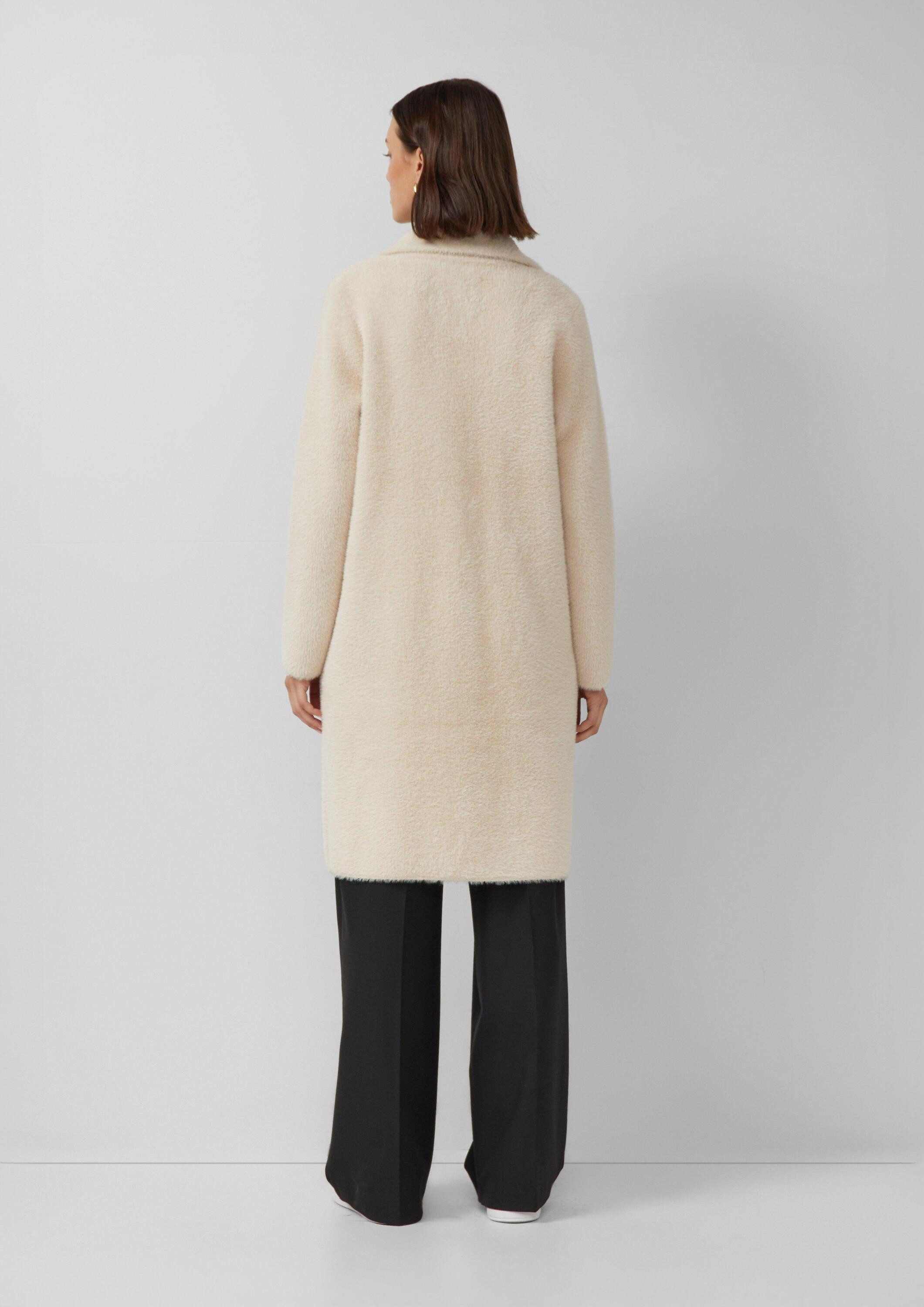 s.Oliver Cardigan Strickjacke Relaxed-Fit-Strickmantel aus schwerer Ware