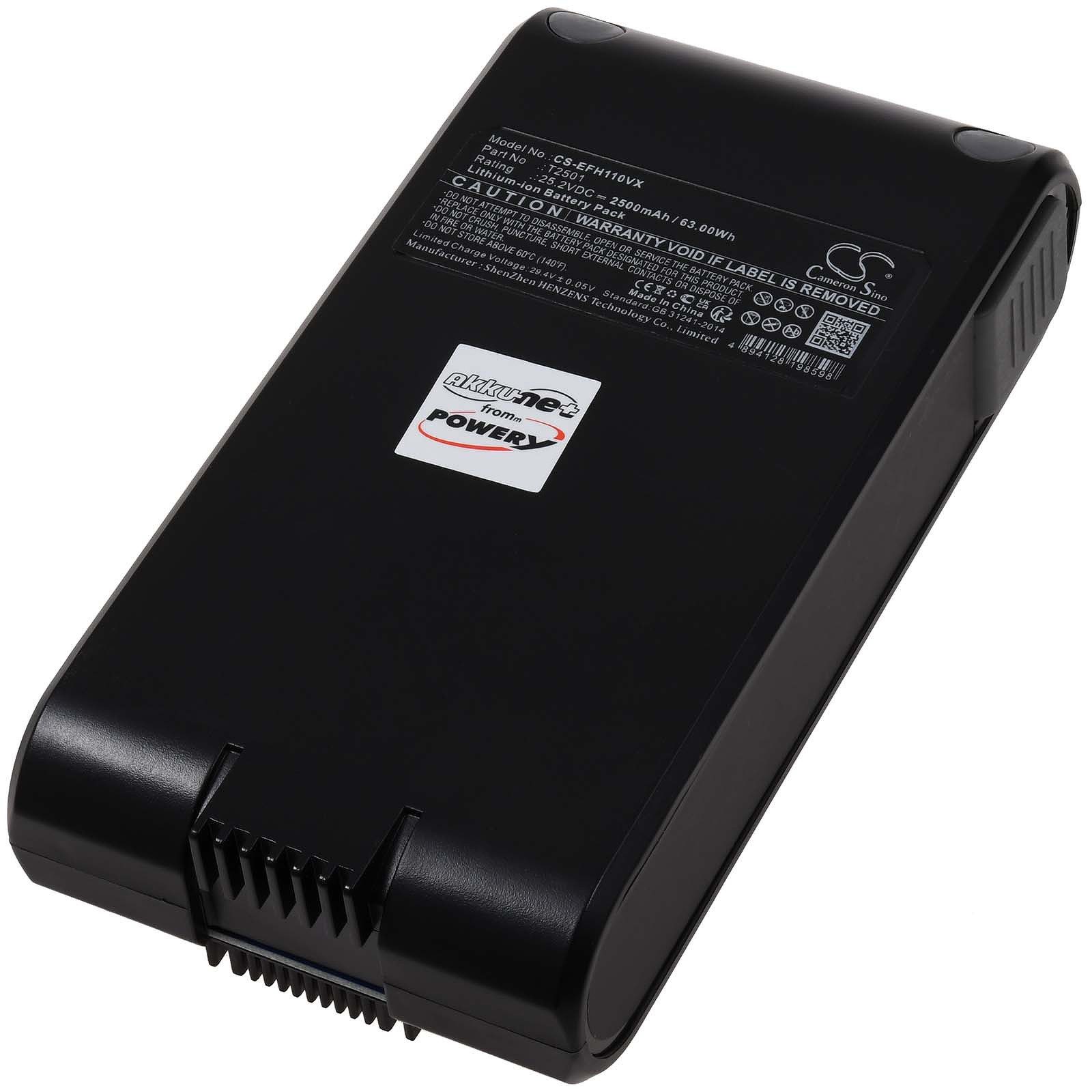 Powery Akku für Vistefly VC-1819A Akku 2500 mAh (25.2 V)