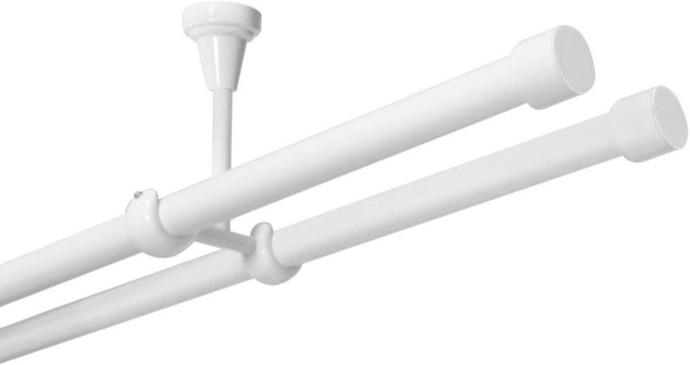 MDEKOR Gardinenstange Vorhangstange 19mm, 2-läufig, 2-läufig Deckemontage, günstig online kaufen