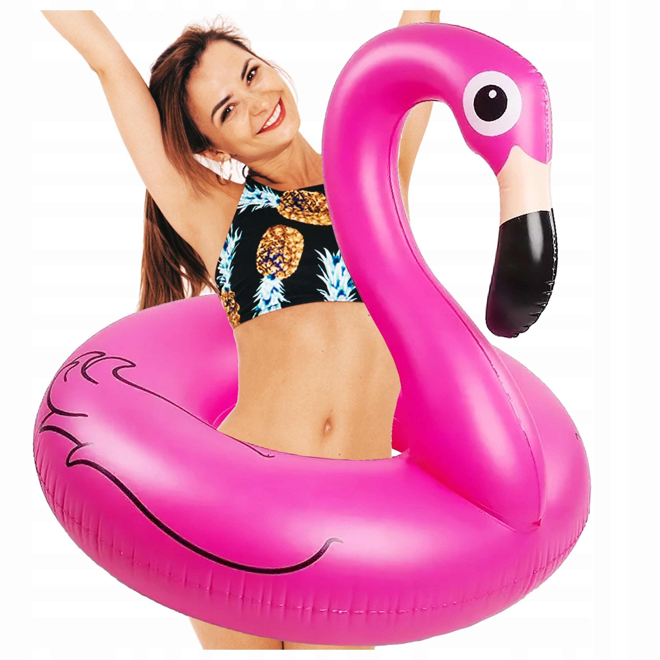 Schwimmring Großes Flamingo-Schwimmring 120cm - Ideal für Kinder & Erwachsene