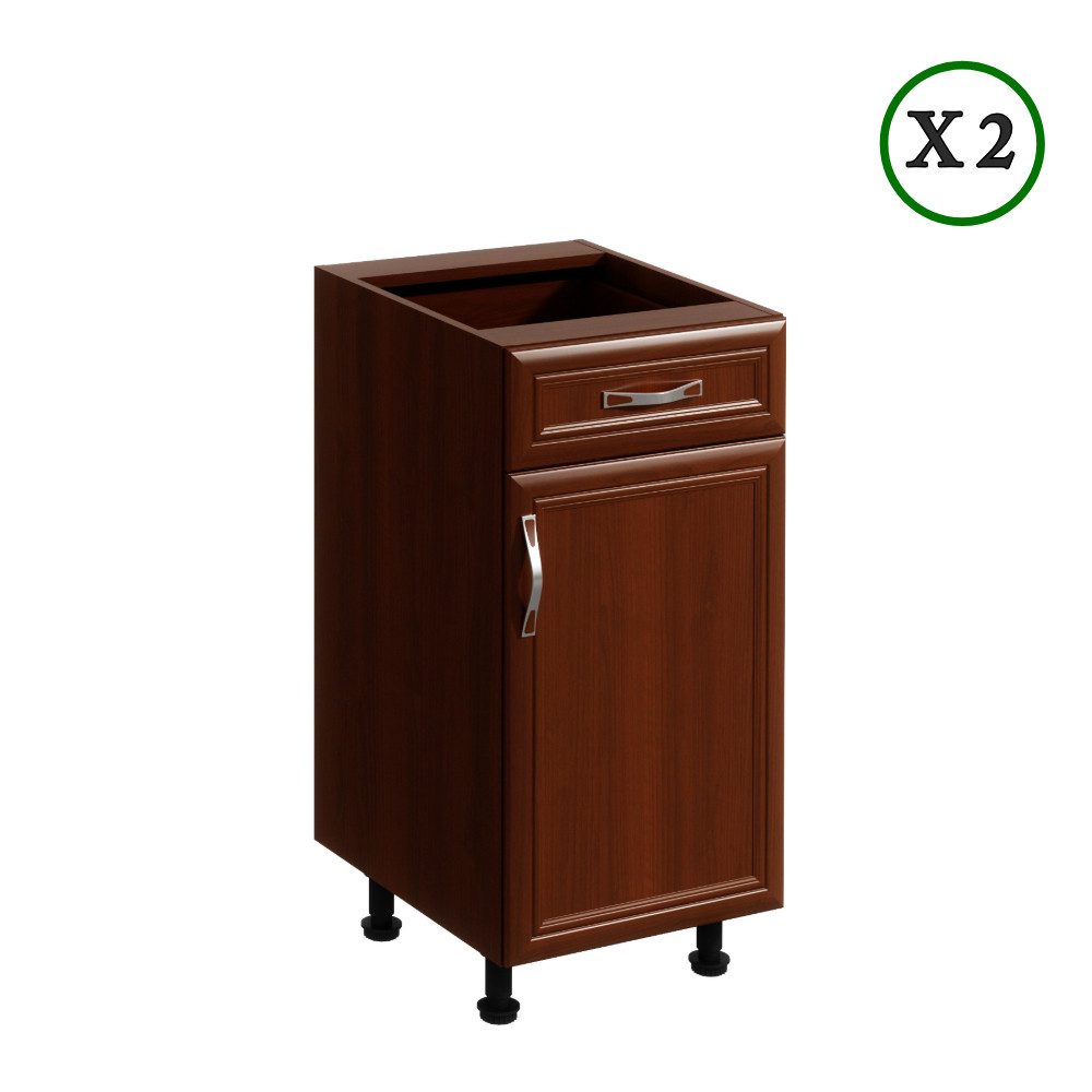 ROYAL24_MARKT Winkelküche K11-G310 - Sycylia - Innovative Lösungen mit modernen Oberflächen, (Komplett Set), Premium - Modern - Exzellent.