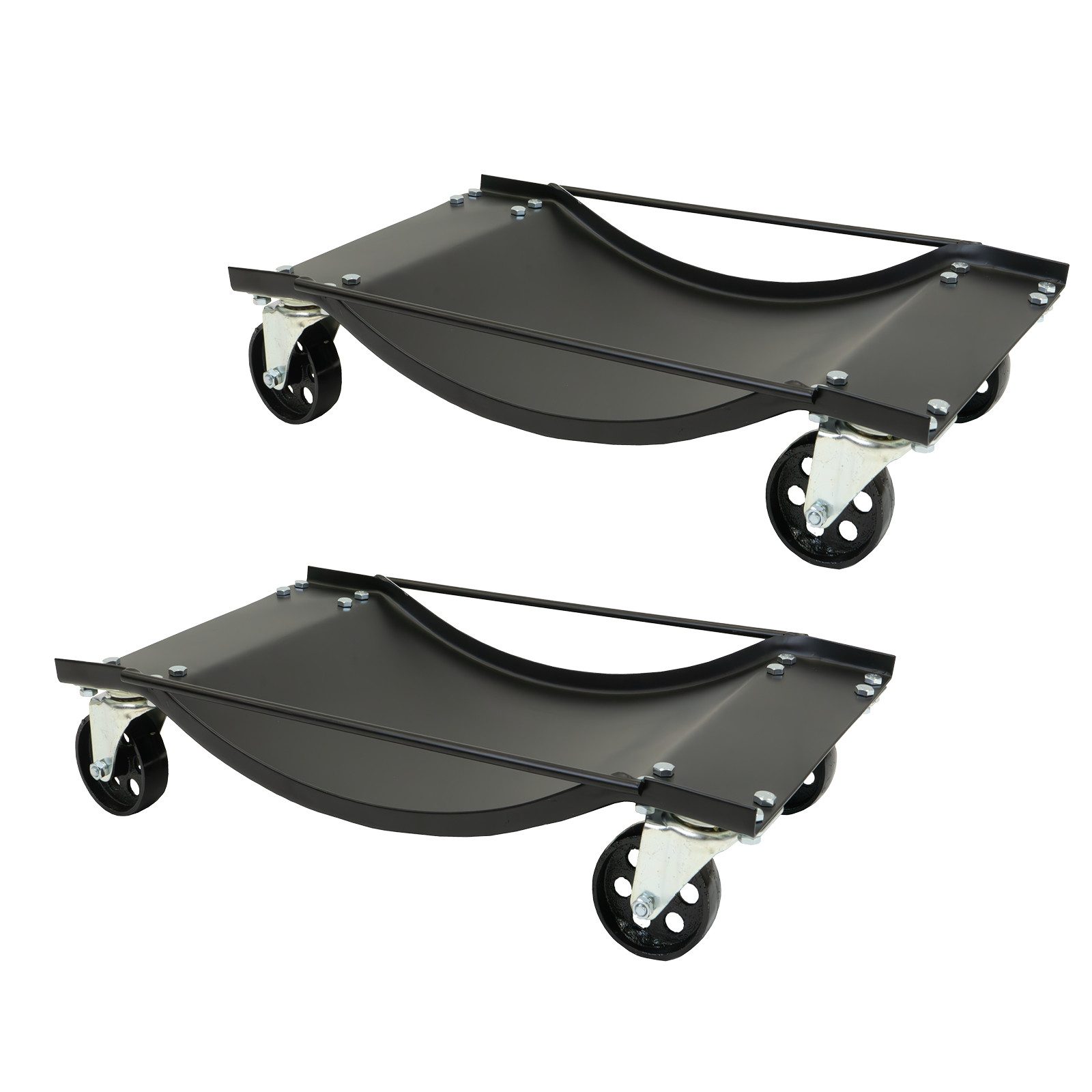 TRUTZHOLM Rangierwagenheber Rangierhilfe Rangierschale für PKW Rangierroller Wagenheber Auto PKW, 2-tlg., 2er Set, 4 Lenkrollen