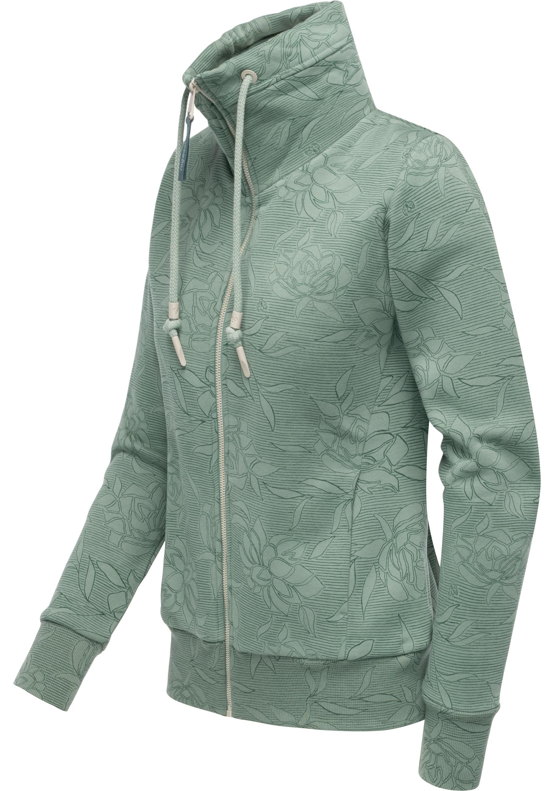 Ragwear Sweatjacke Ronette Print Zip-Jacke mit günstig online kaufen
