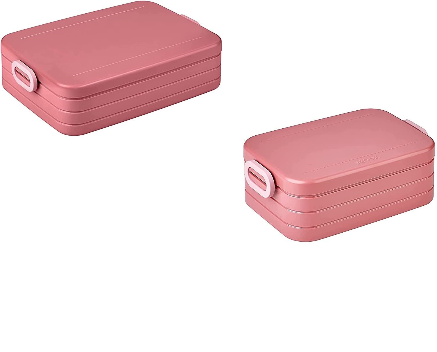 Mepal Lunchbox 2-tlg Take a Break Set – Vivid Mauve – Groß/Klein – mit Trennwand, Polypropylen
