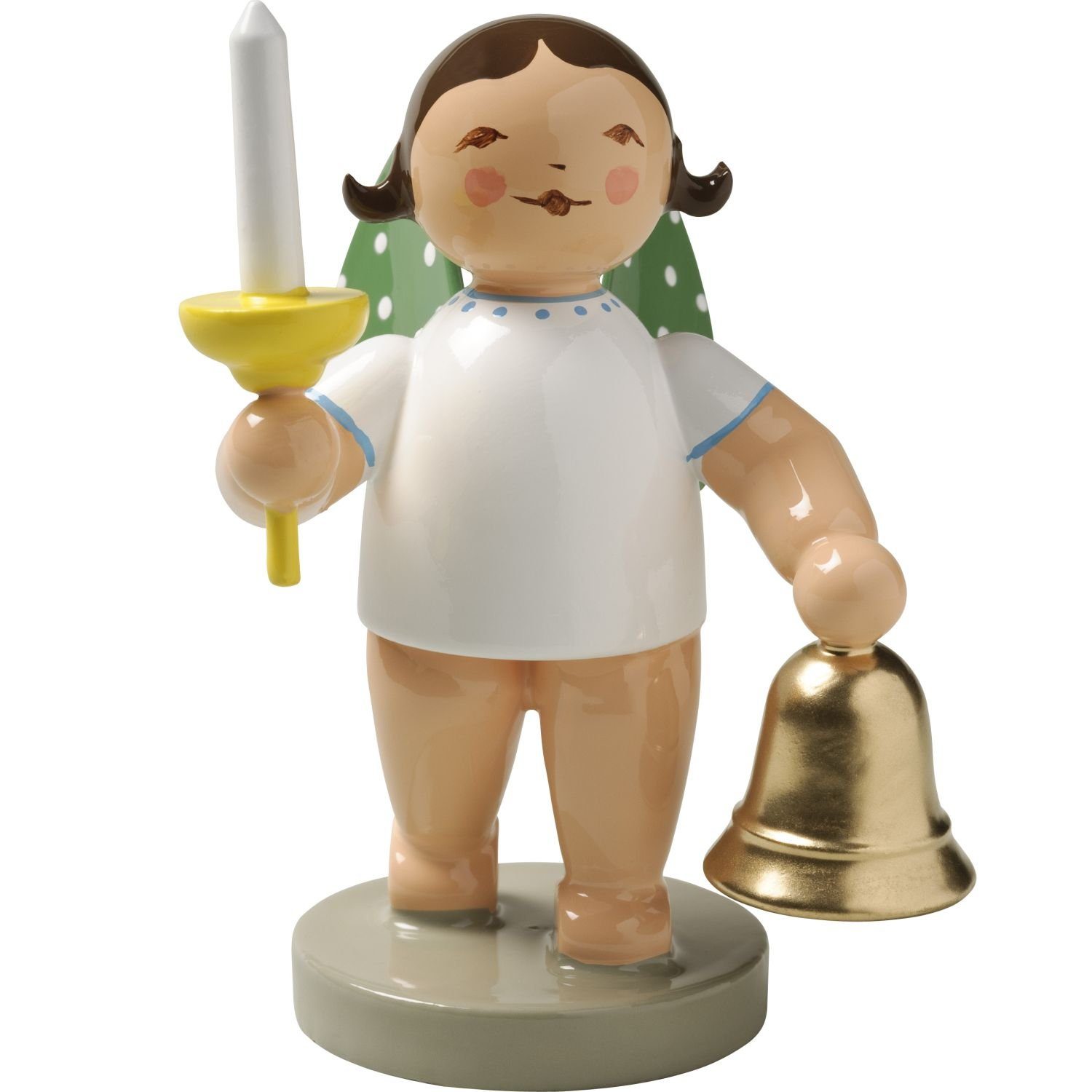 Wendt & Kühn Weihnachtsfigur Engel mit Glocke und Kerze 650/53, Haarfarbe z günstig online kaufen