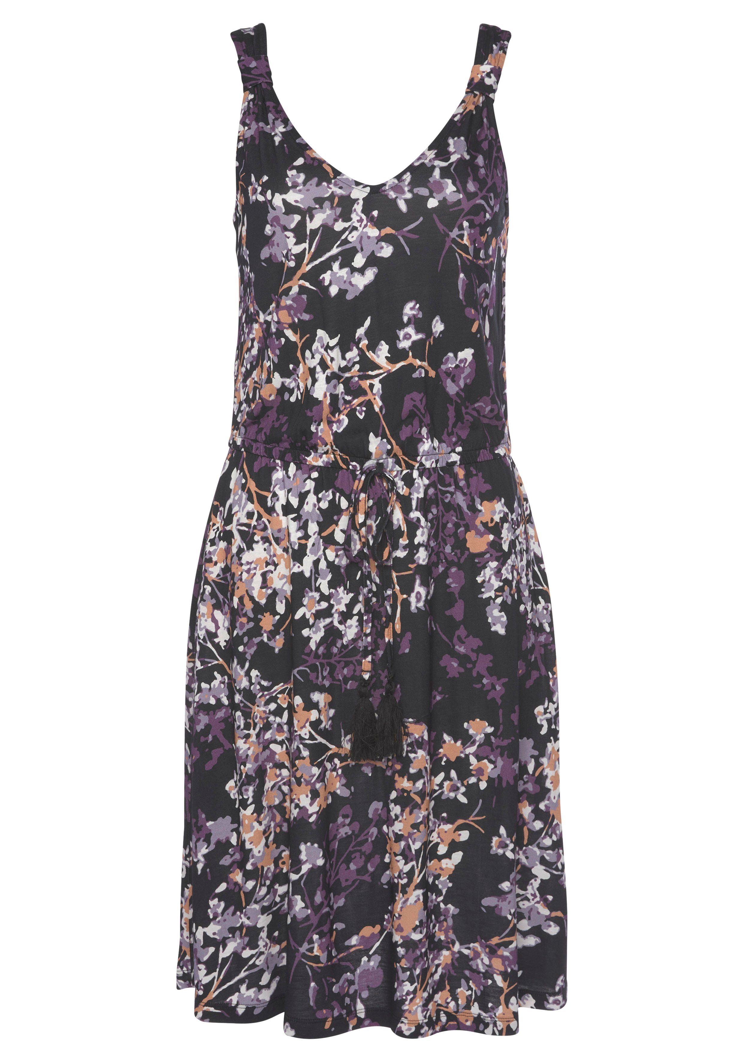 Vivance Druckkleid, mit Zierband im Rücken und Cut-Out, Sommerkleid, Strand günstig online kaufen