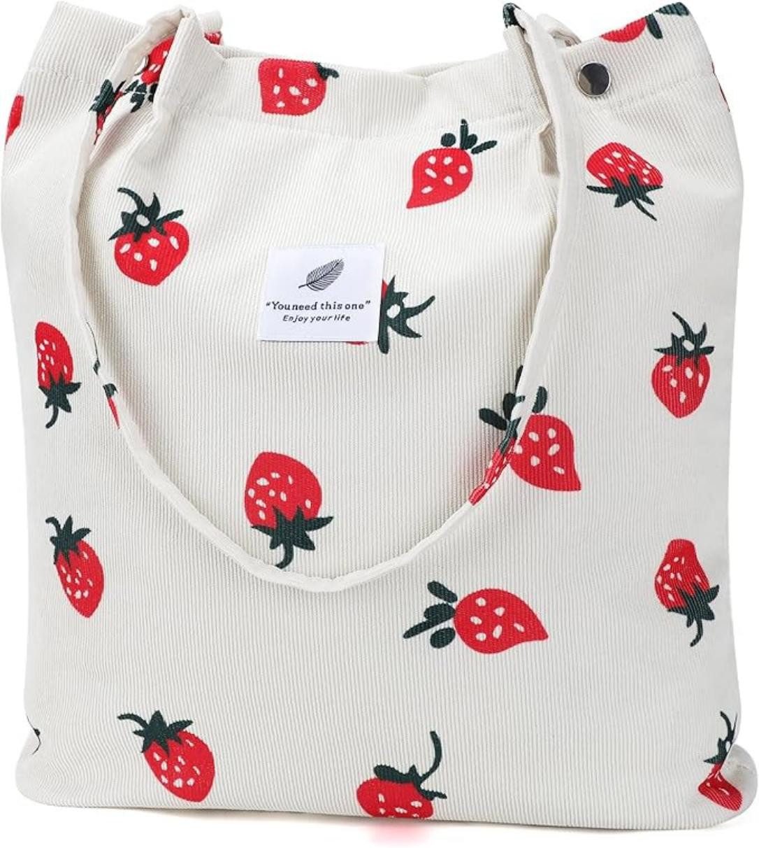 Cachito Schultertasche Damen Grosse Kapazität Canvas Tasche Tote Handtasche