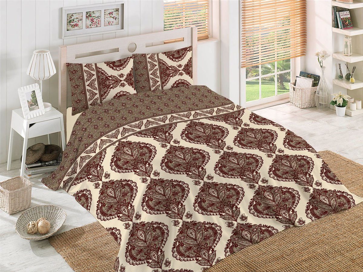 ROLFNERS Bettwäsche 200x200 cm Bettgarnitur Bettbezug Baumwolle 5 tlg, Baumwolle, Bettwäsche, 100% Baumwolle, Widerstandsfähig, Weich zur Haut