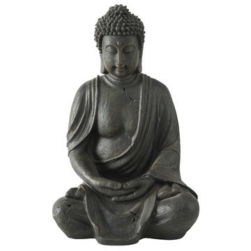 etc-shop Buddhafigur, 2er Set Buddha Kunstharz Figuren Wohn Zimmer Asia Deko