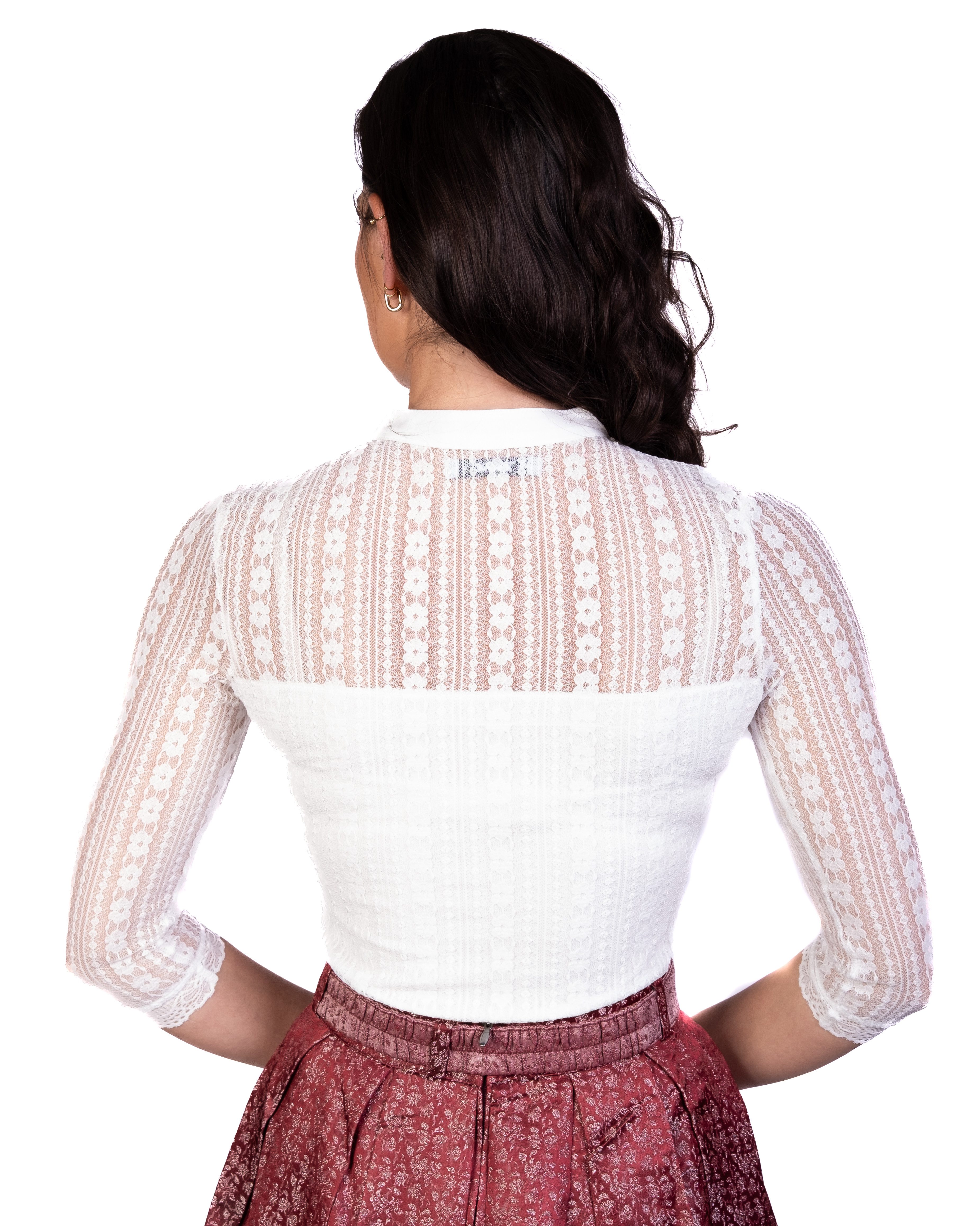 Trachtl Dirndlbluse Trachtl - HELENE Damen Dirndlbody weiss 42