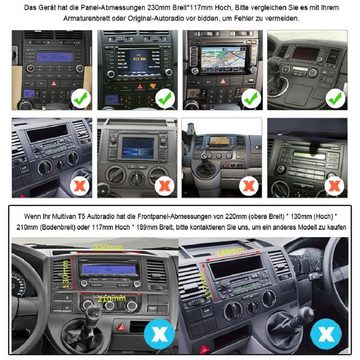 GABITECH 7" Android 13 Autoradio GPS Für VW Touareg Transporter T5 Multivan Autoradio