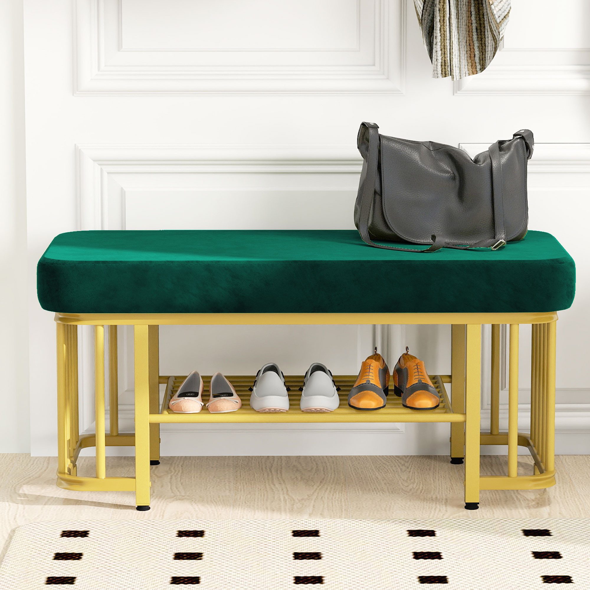 STILVORA Schuhbank Flurbank mit verstellbaren Füßen,Schuhregal günstig online kaufen