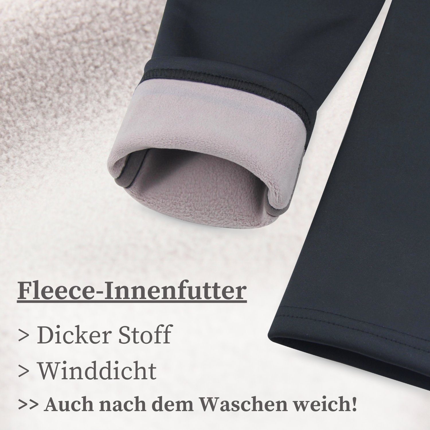 Thermoleggings Damen mit Fleece Gefütterte Thermo Leggings für Winter High Waist