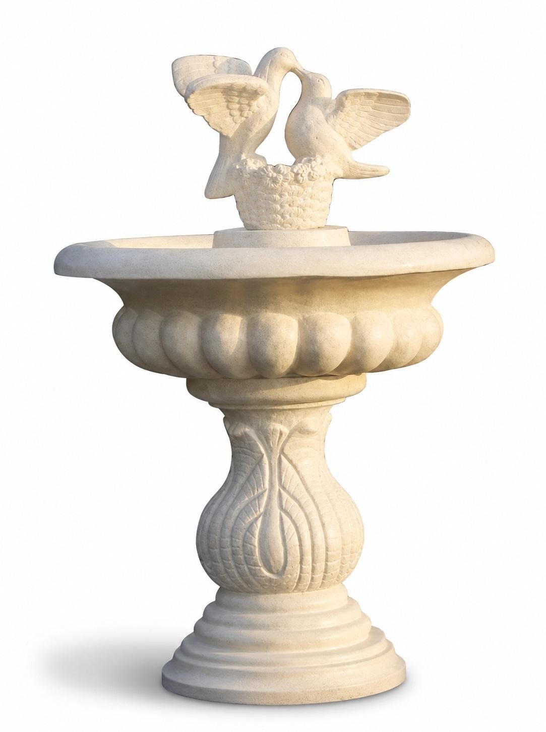 JVmoebel Gartenbrunnen Round Garden Fountain 120 cm Stone Sculpture Landscape Decor Sofort, (1 tlg), Made in Europa